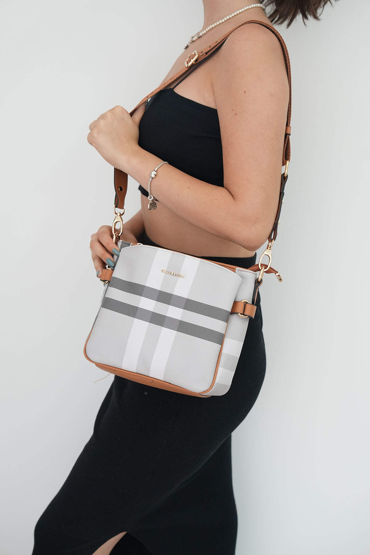 Silver & Polo Ekose SP884 Kadın Çapraz Çanta