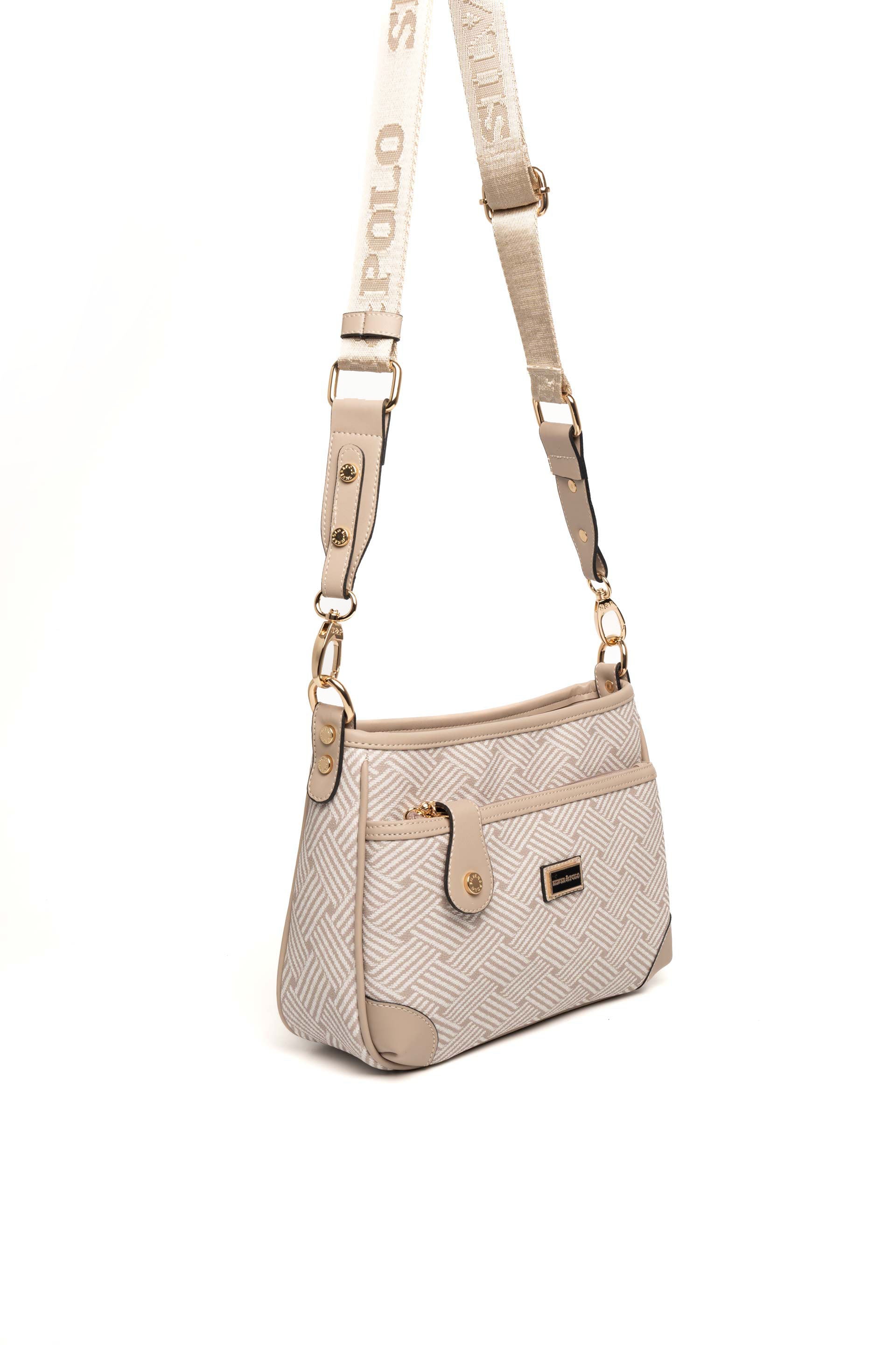 Silver & Polo Bej - Kum SP1160 Kadın Çapraz Çanta