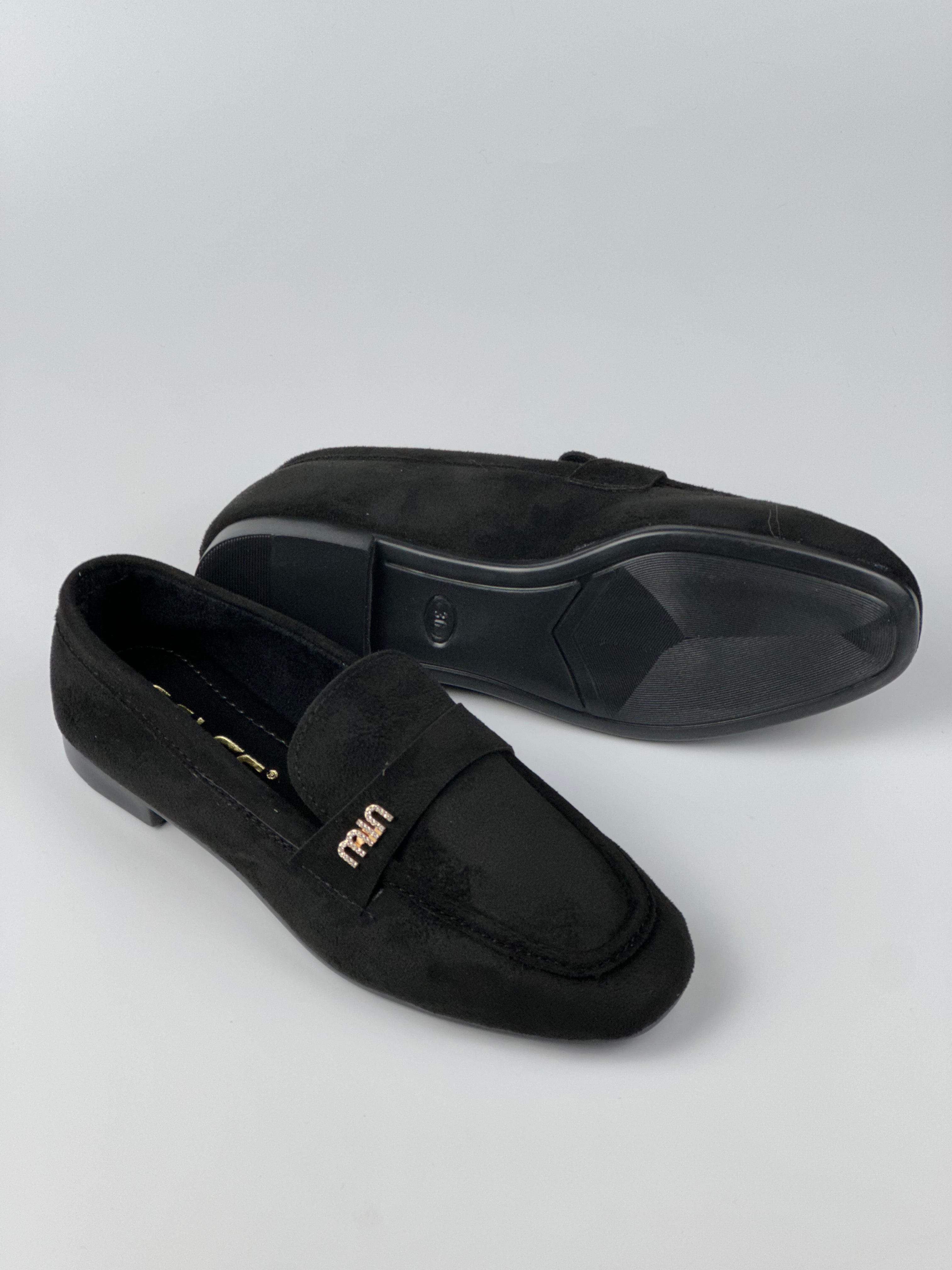 Noir Elegance Süet Loafer
