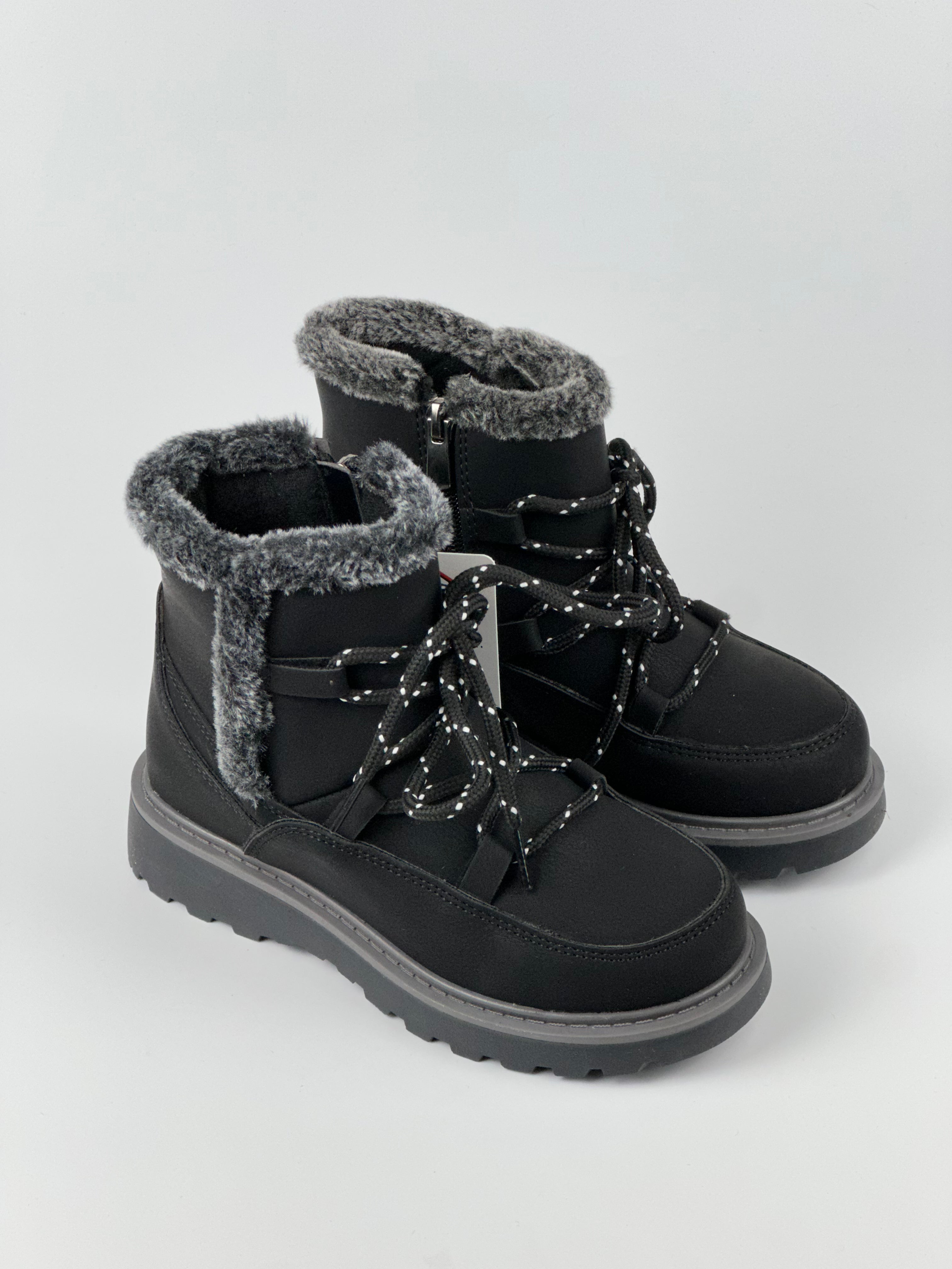 SnowHug Kids – Peluş Astar Detaylı Bej Çocuk Kışlık Bot