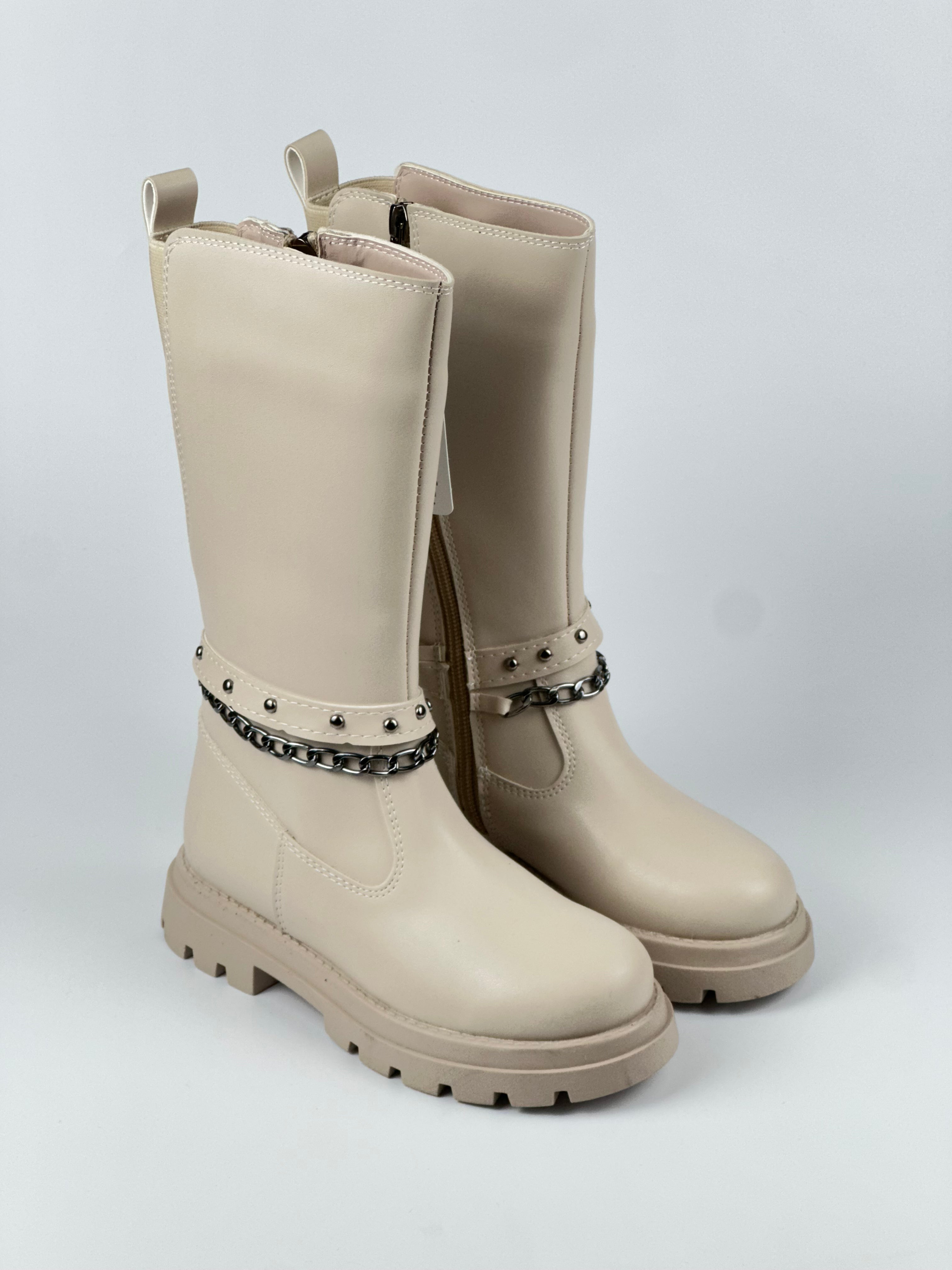 ChainRider – Zincir Detaylı Uzun Siyah Çocuk Bot