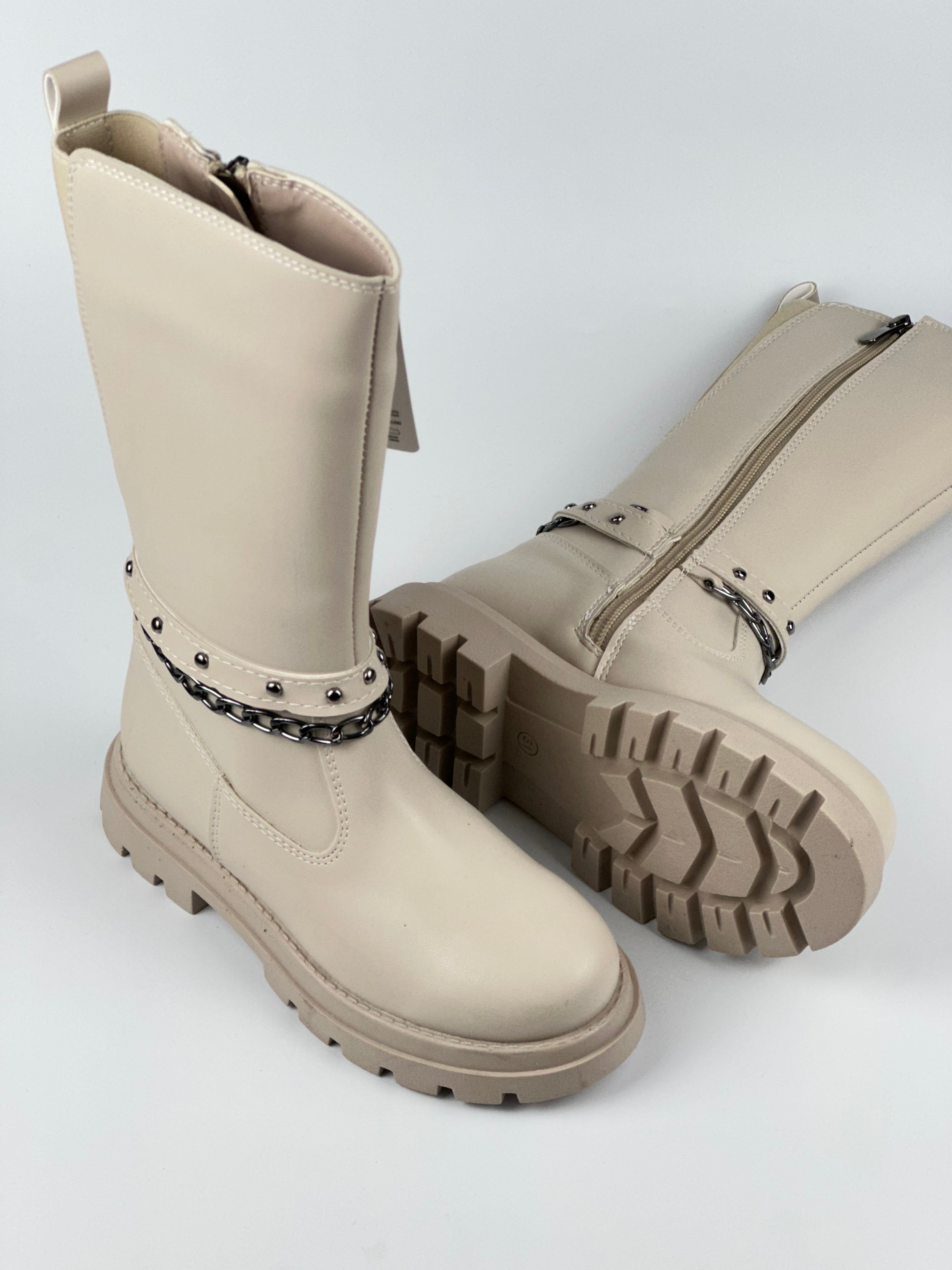 ChainRider – Zincir Detaylı Uzun Siyah Çocuk Bot