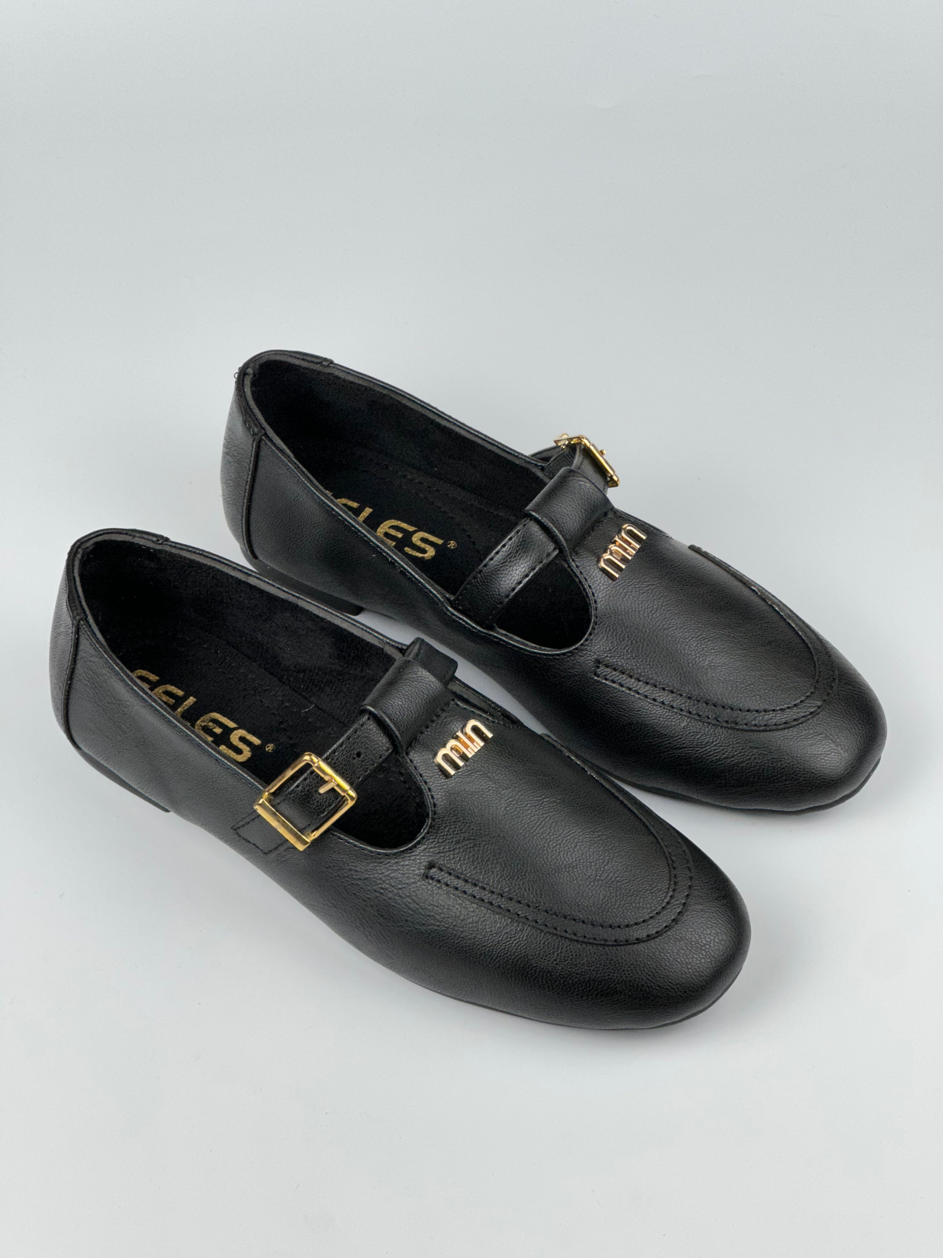 Mira Classic – Tokalı Siyah Loafer Ayakkabı
