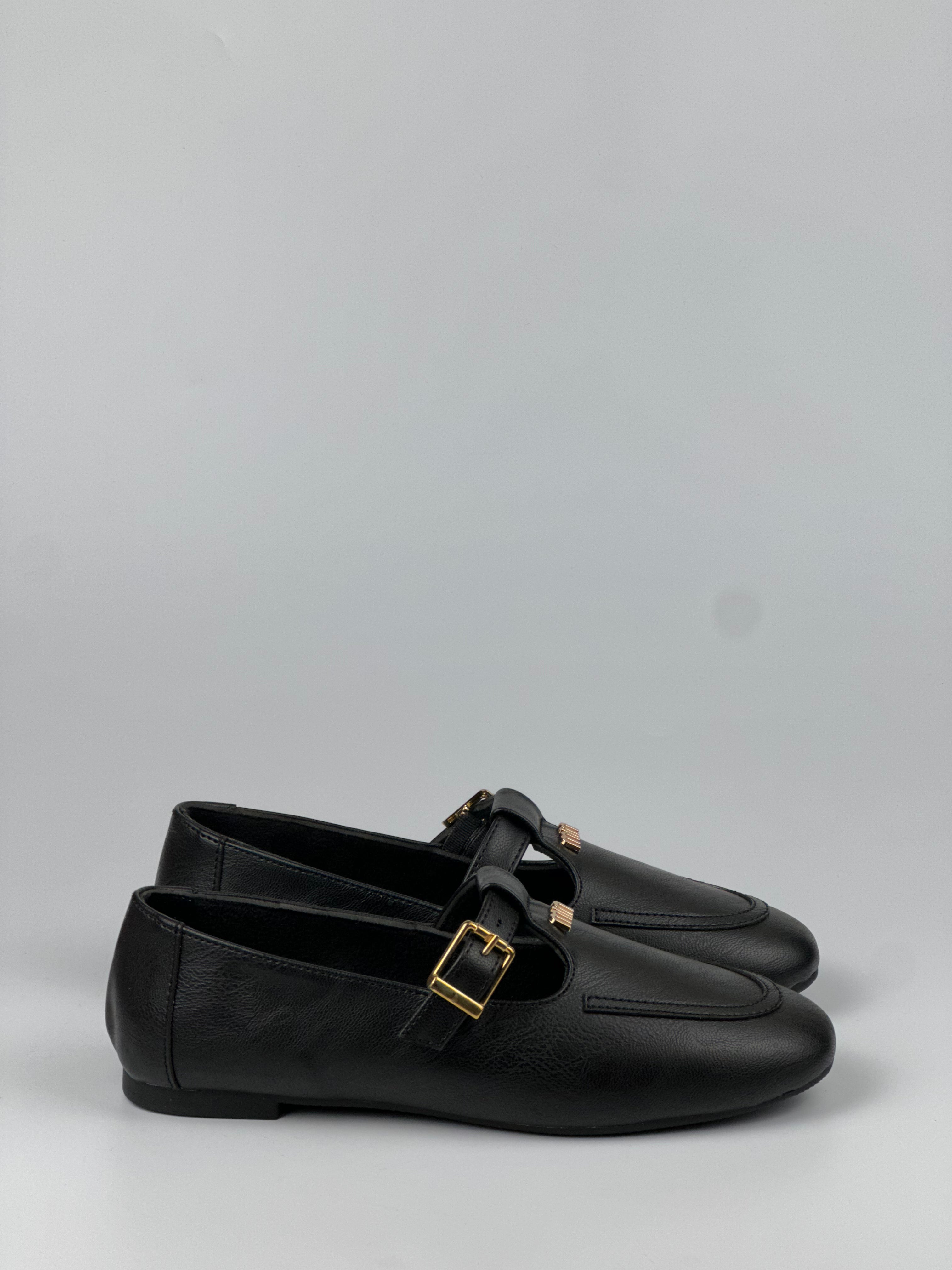 Mira Classic – Tokalı Siyah Loafer Ayakkabı