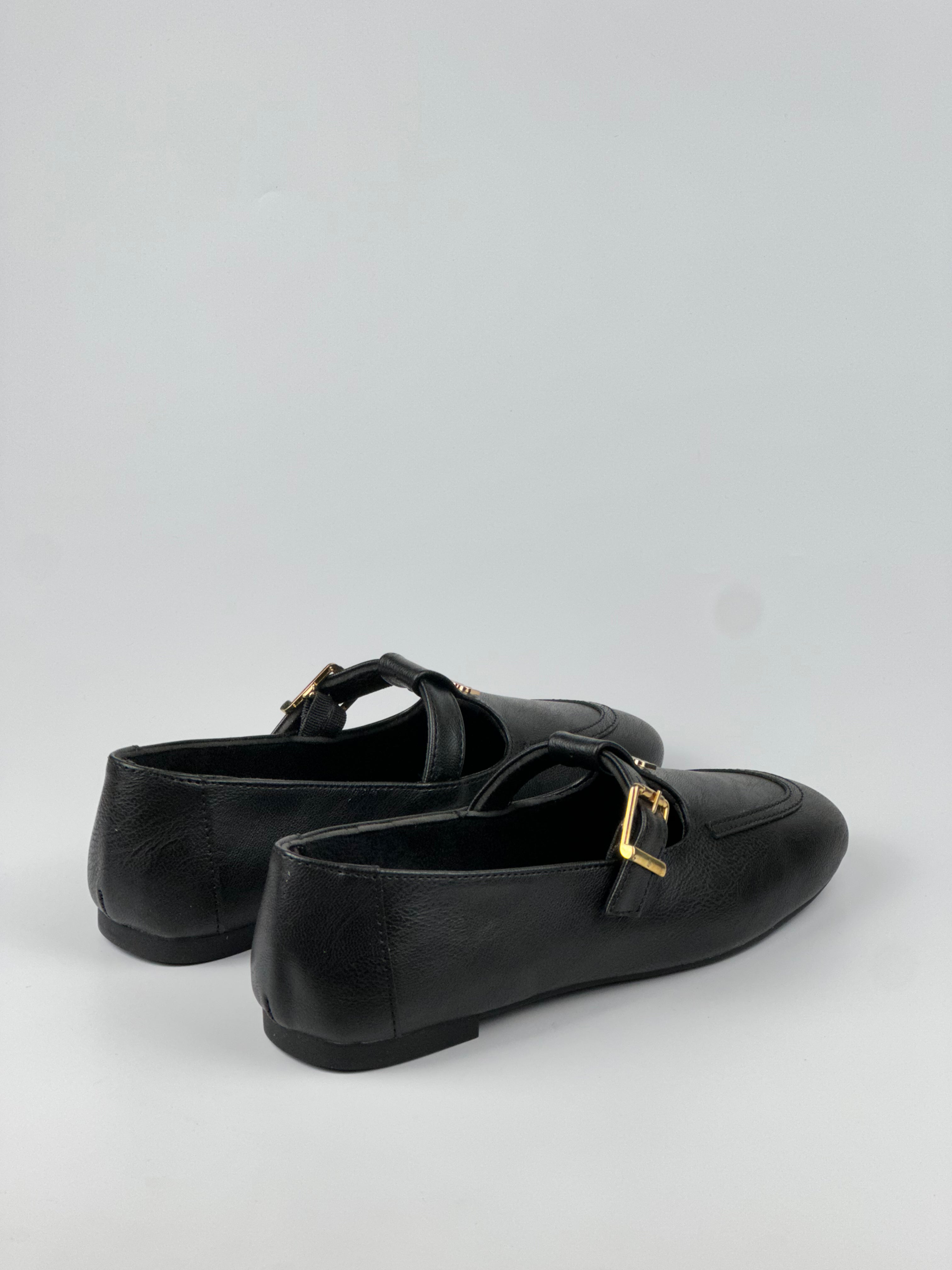 Mira Classic – Tokalı Siyah Loafer Ayakkabı