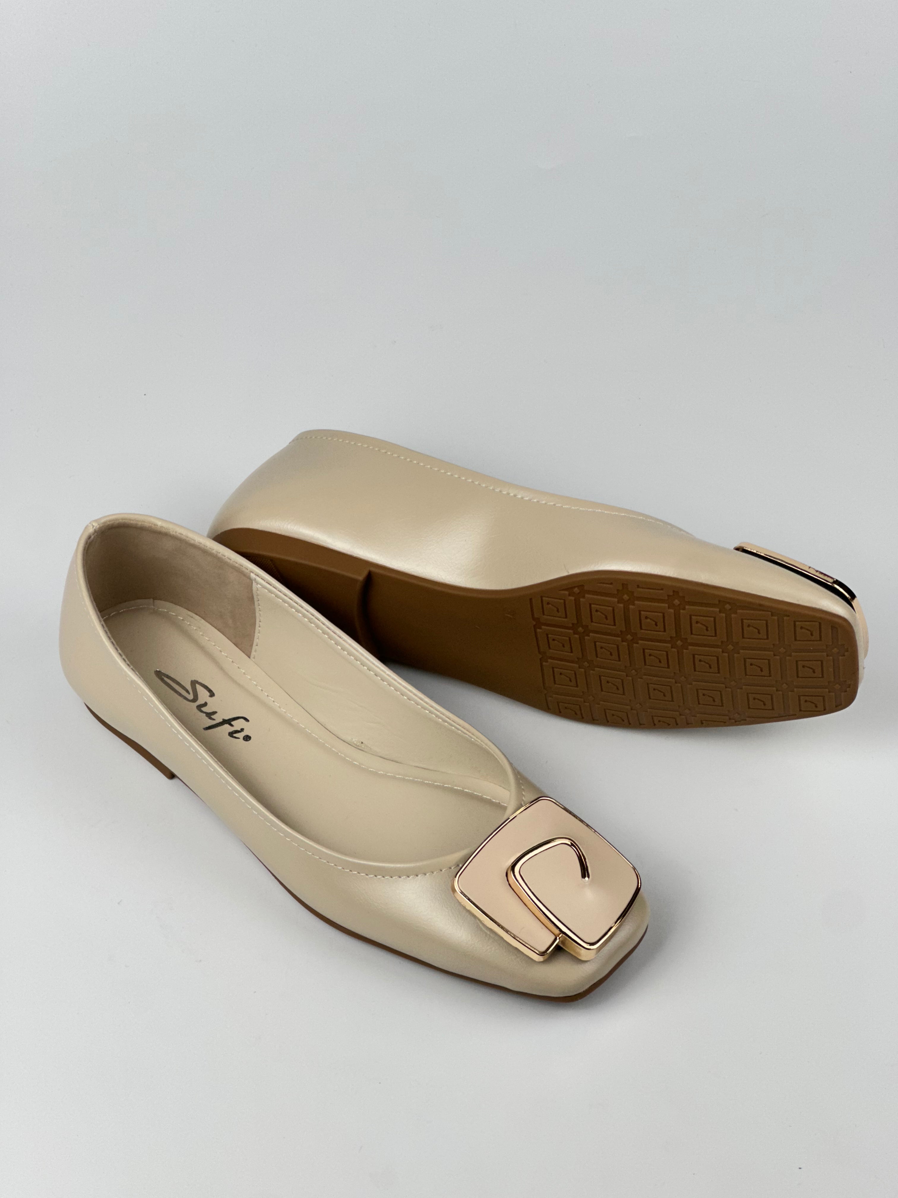 Classy Gold Tokalı Siyah Kadın Babet