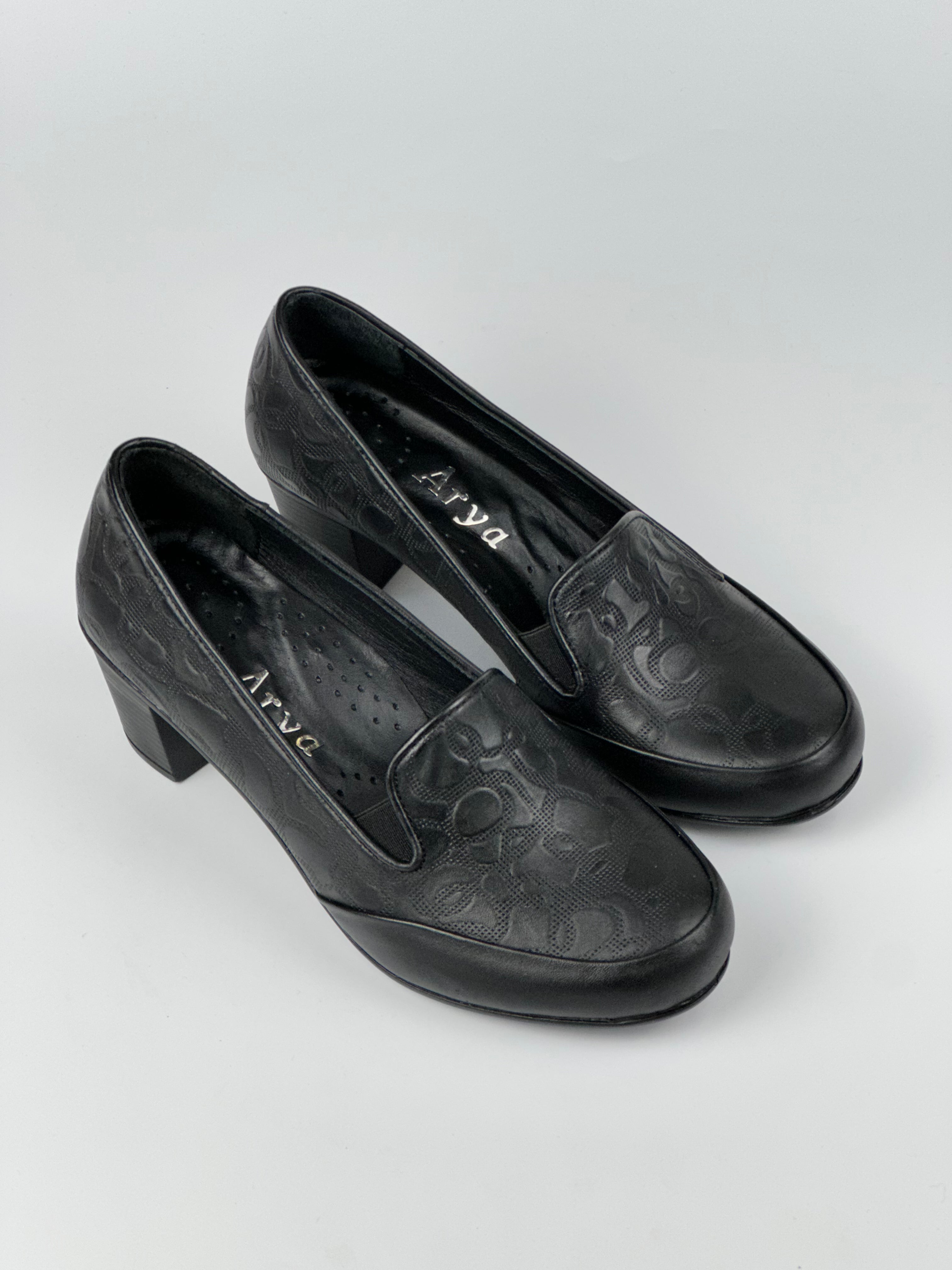 Soft Desenli HAKİKİ DERİ Topuklu Kadın Loafer