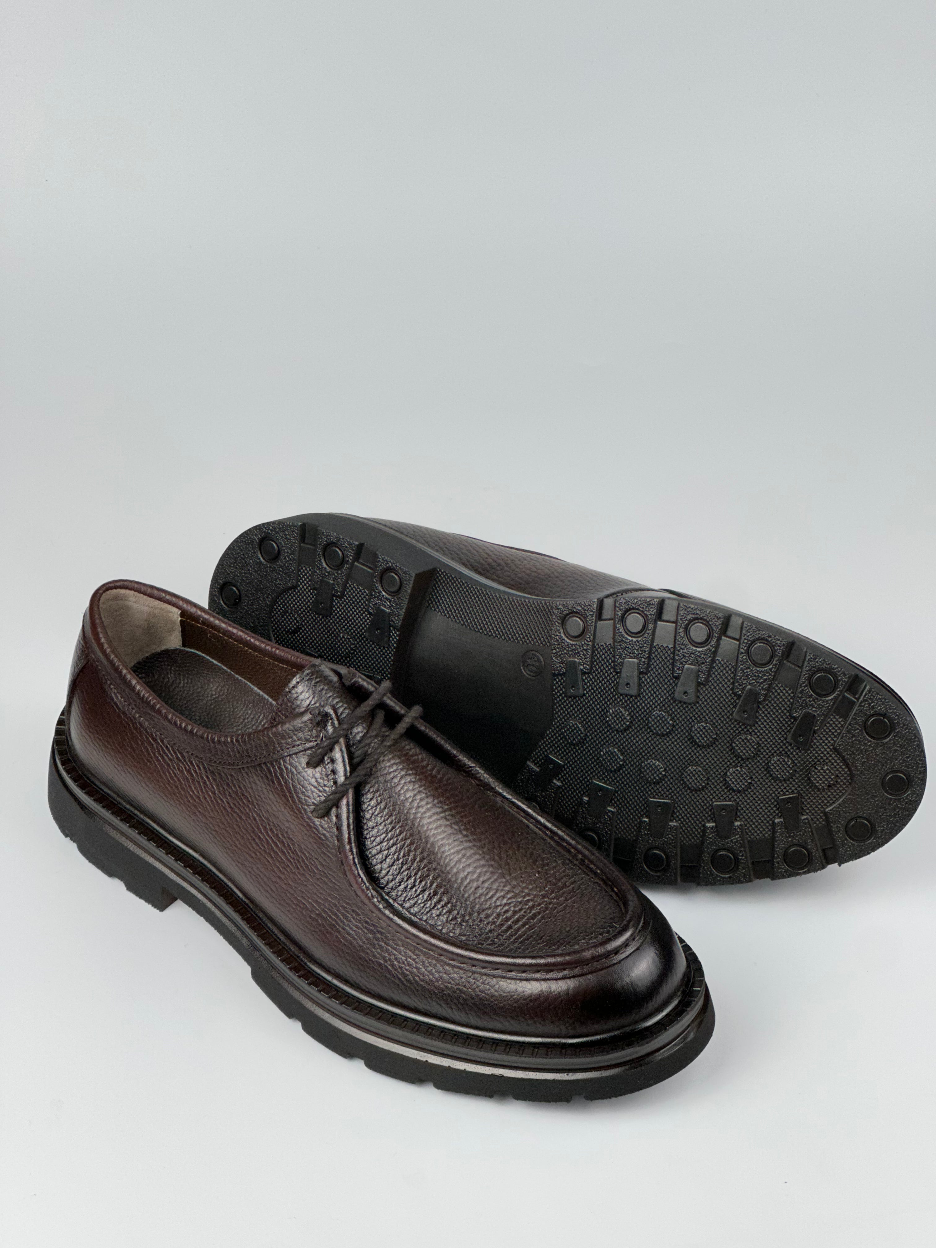 Oxford Prime Hakiki Deri Kahverengi Erkek Ayakkabı