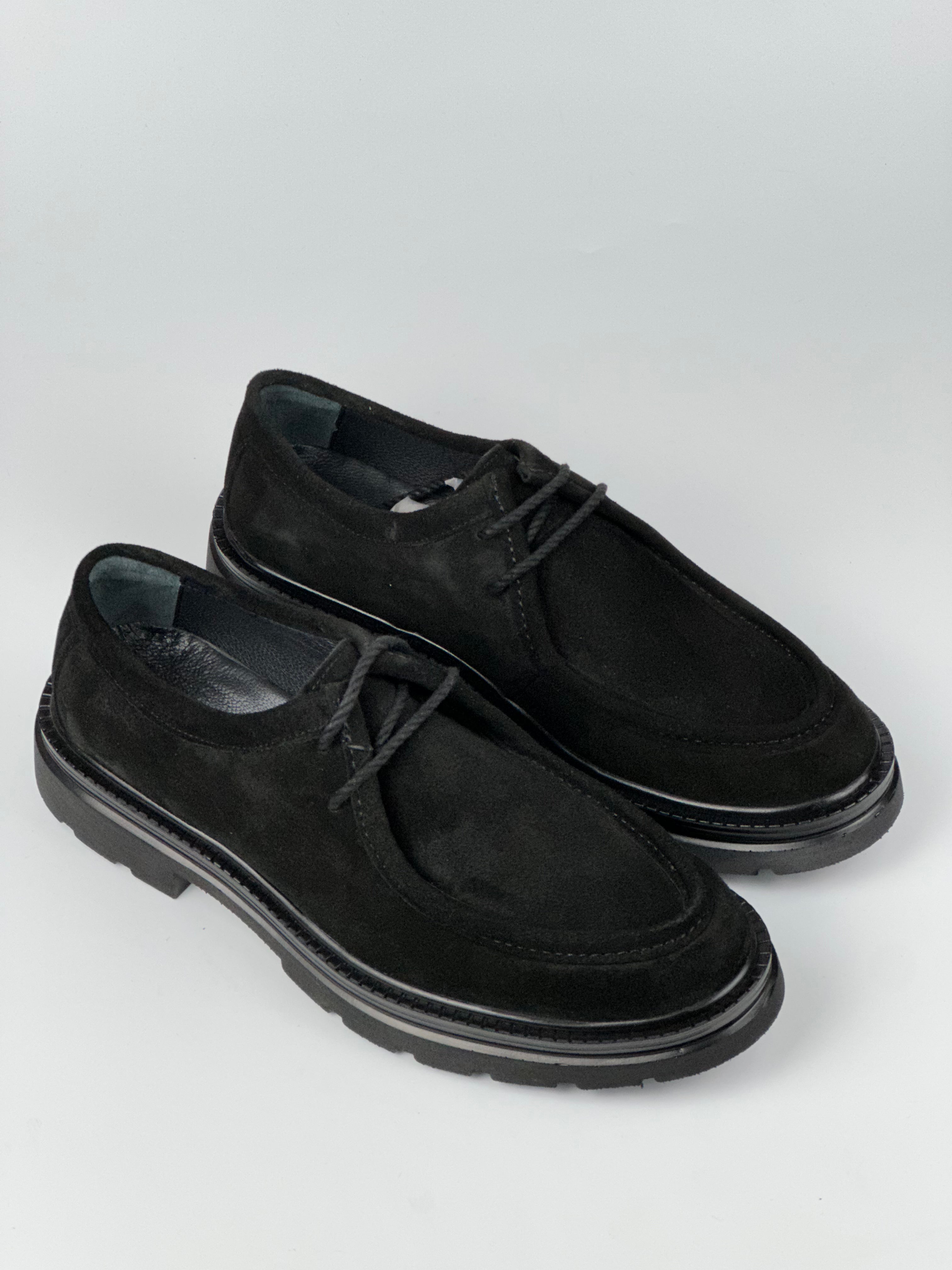 Oxford Suede Siyah Nubuk Erkek Ayakkabı