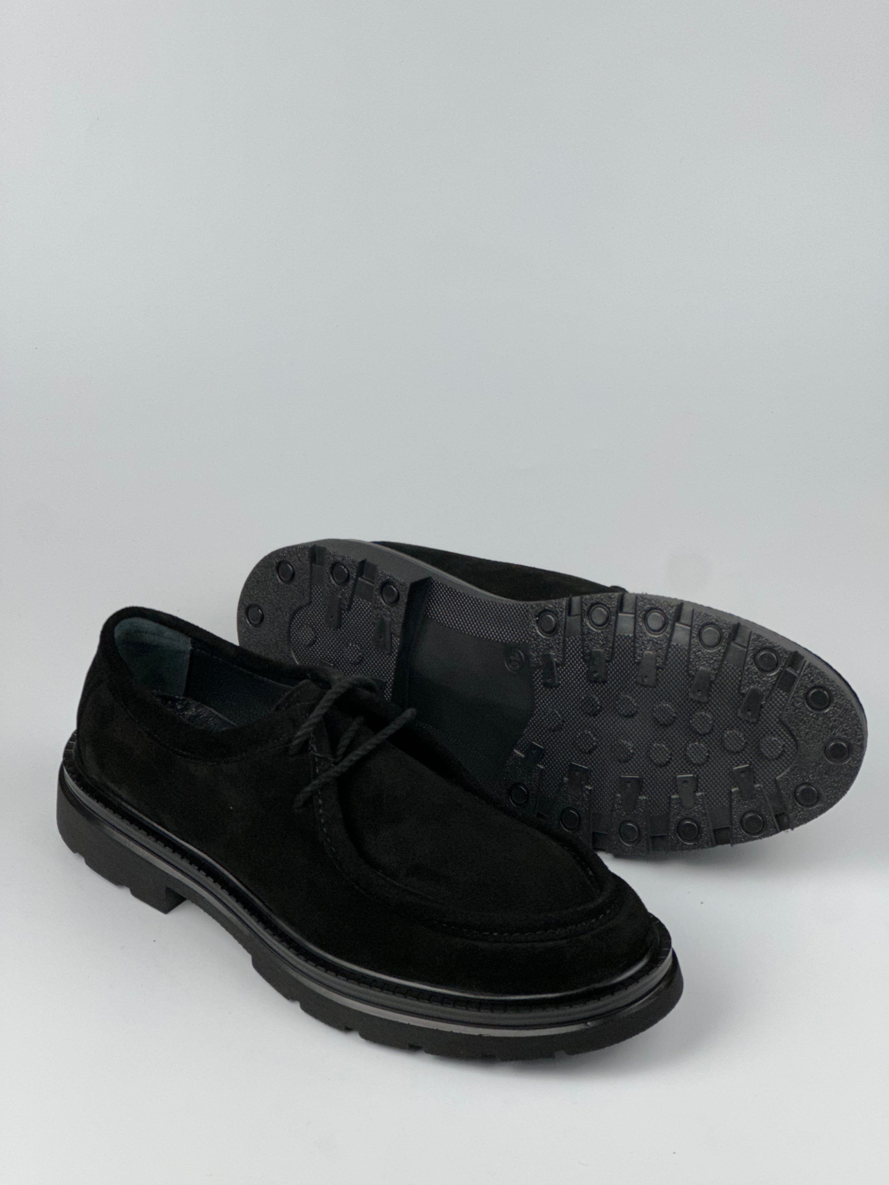 Oxford Suede Siyah Nubuk Erkek Ayakkabı