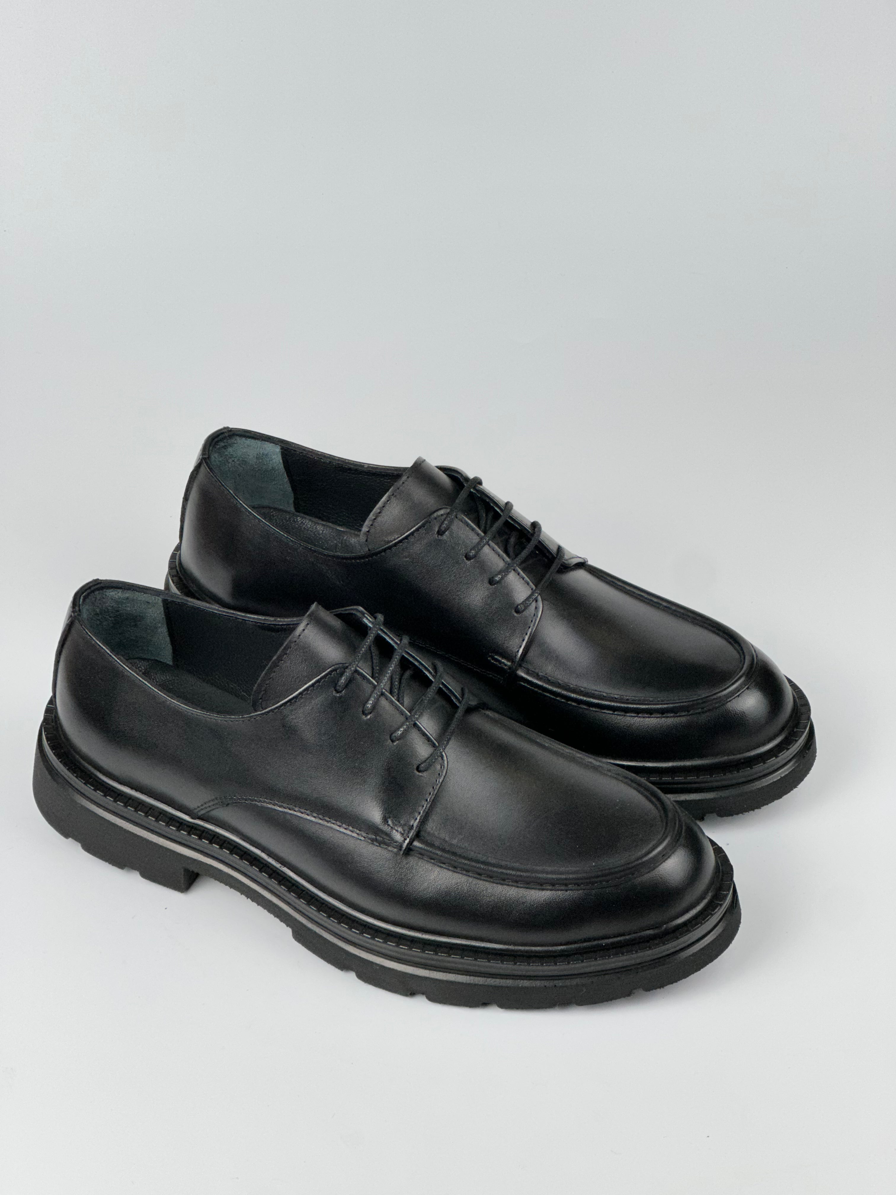 Oxford Core Hakiki Deri Siyah Erkek Ayakkabı