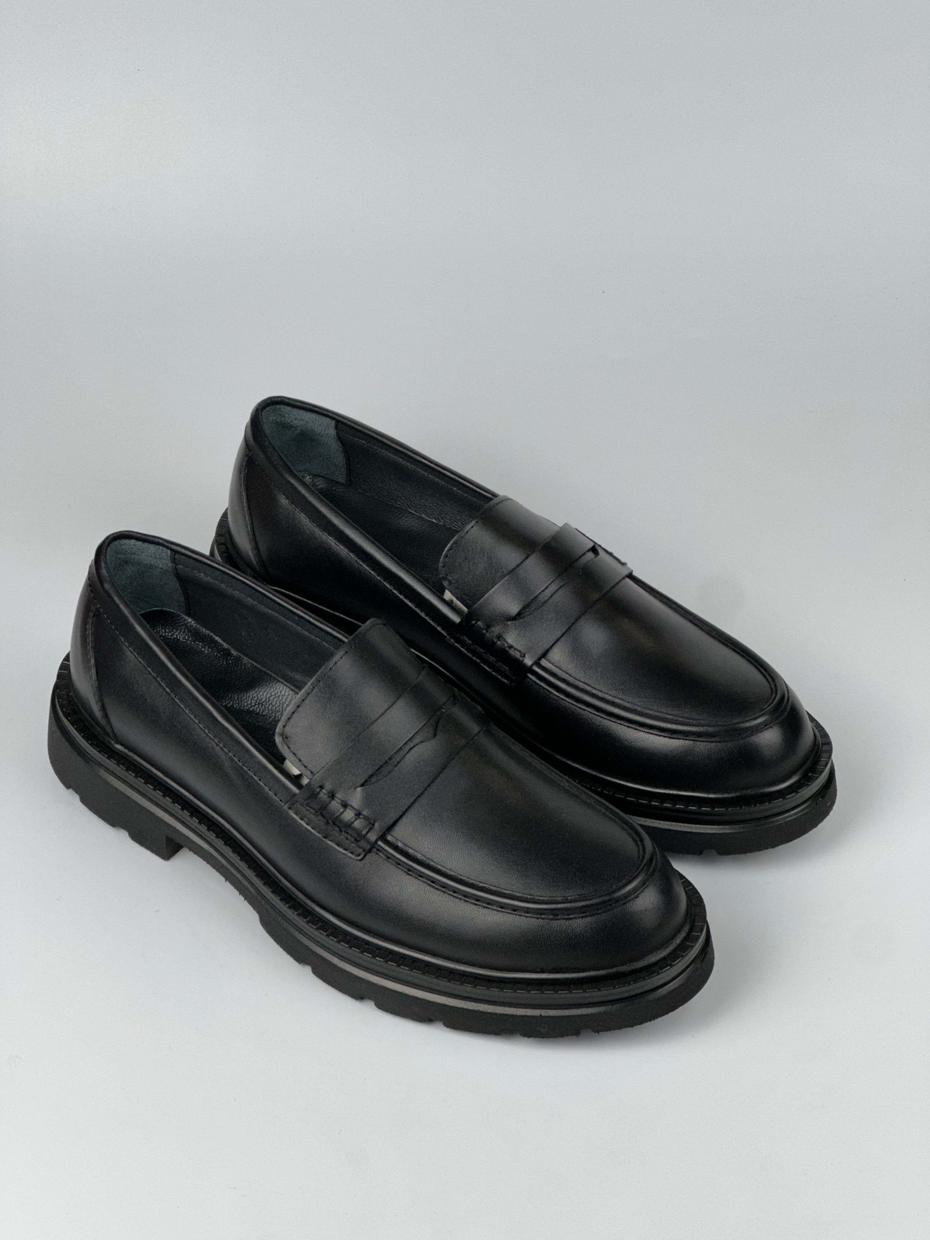 Milano Classic Hakiki Deri Siyah Erkek Loafer