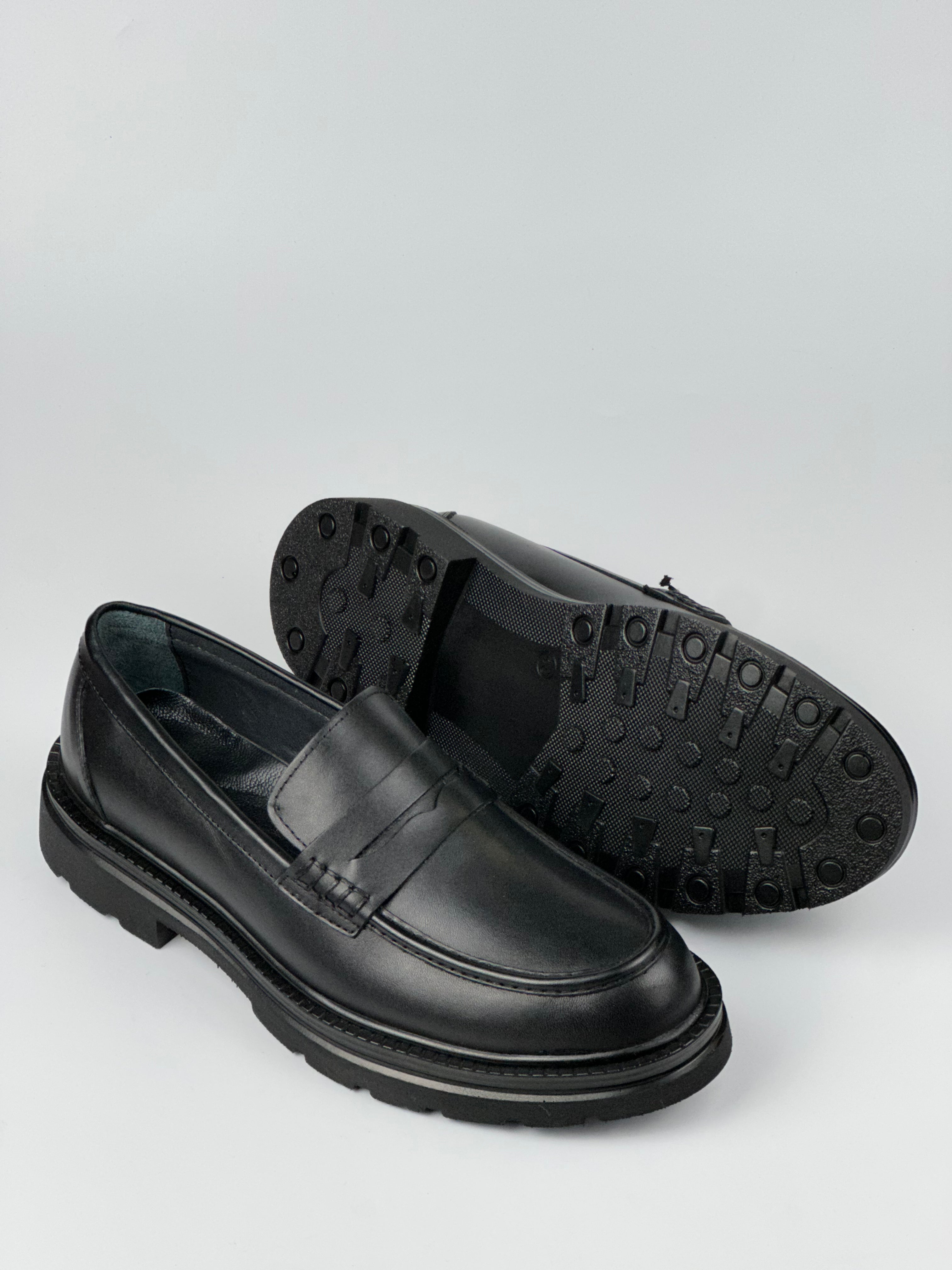 Milano Classic Hakiki Deri Siyah Erkek Loafer