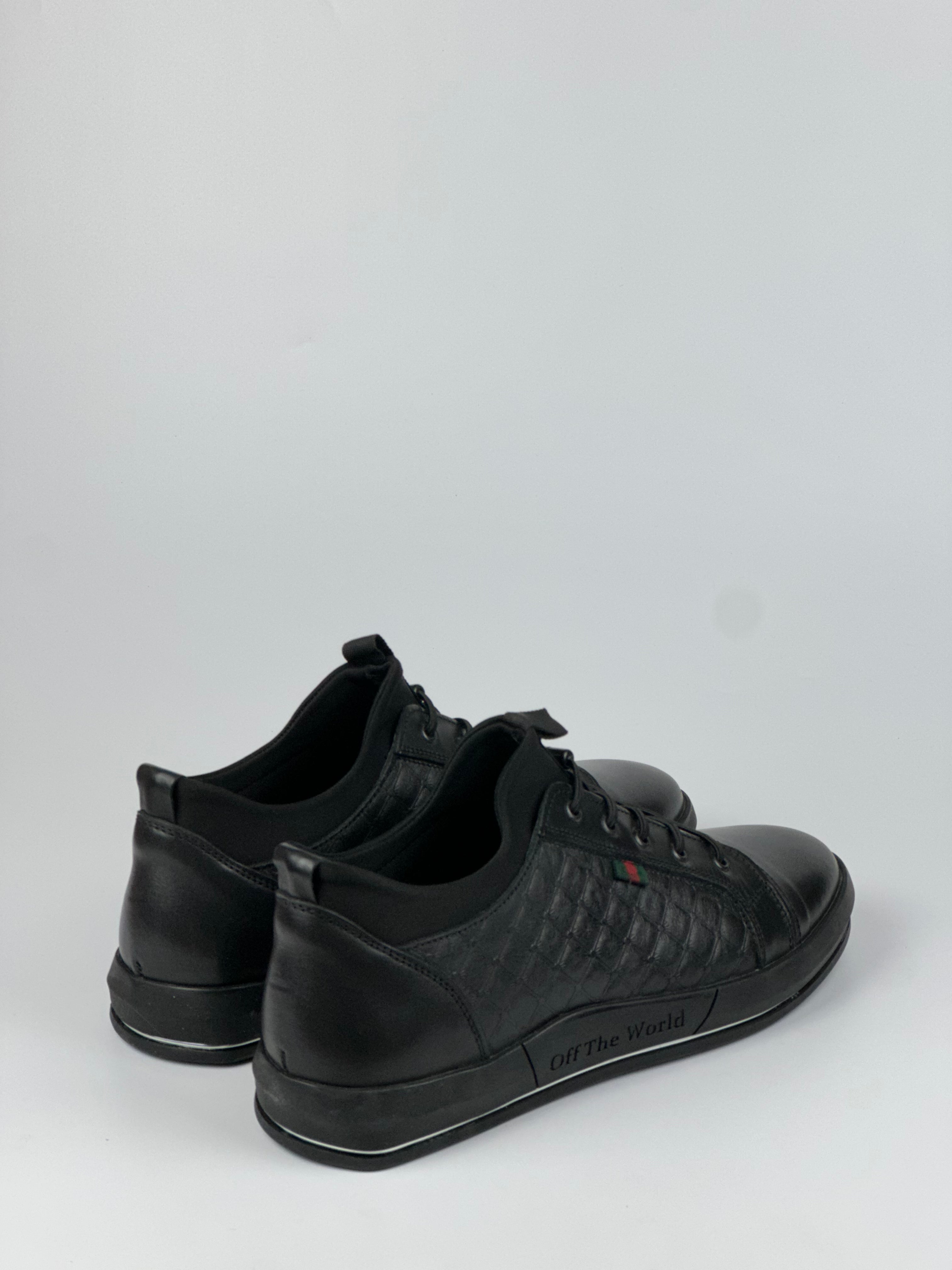 Voyager Siyah Deri Günlük Erkek Ayakkabı