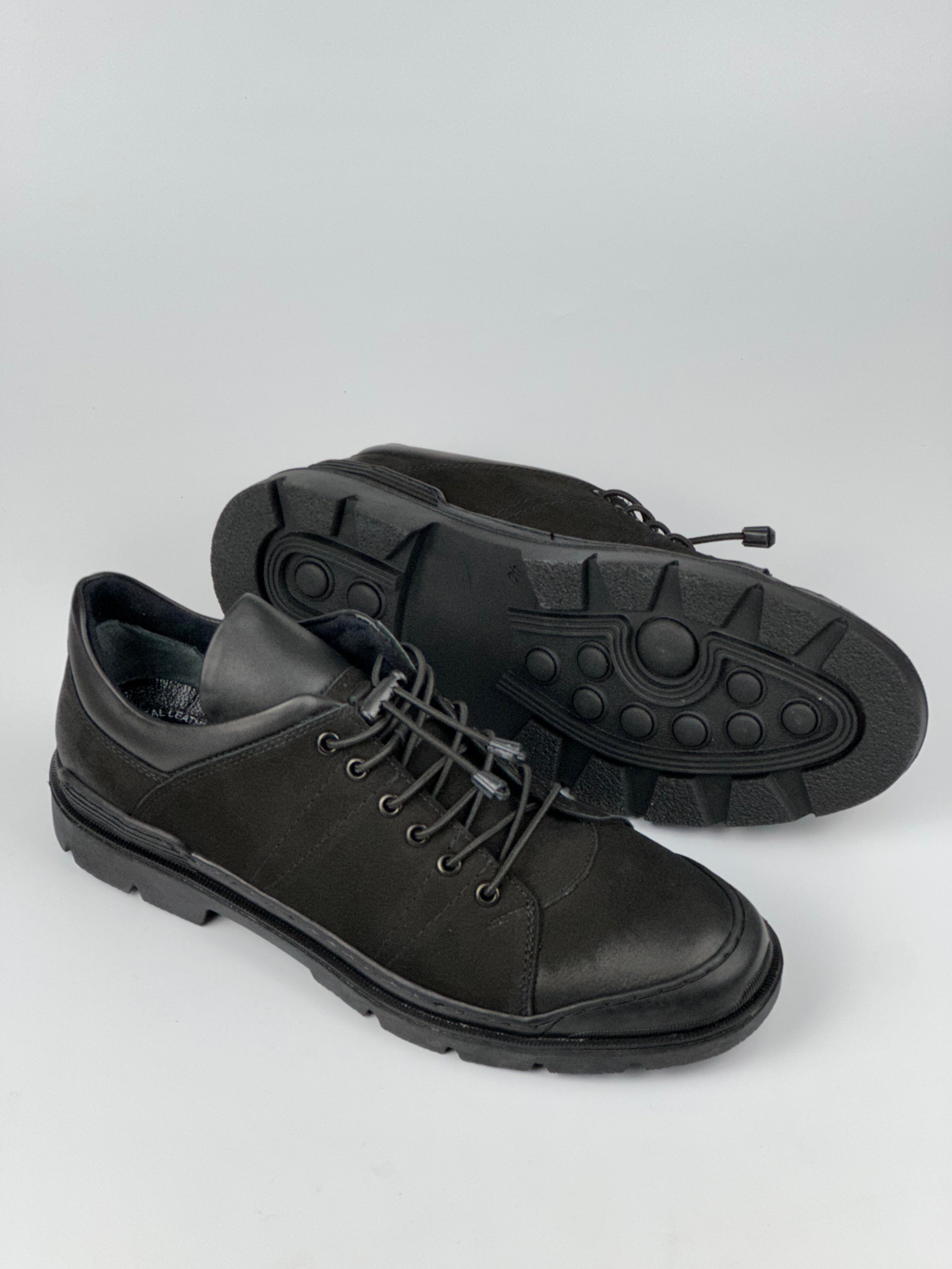 UrbanFlex Haki Deri Günlük Erkek Ayakkabı