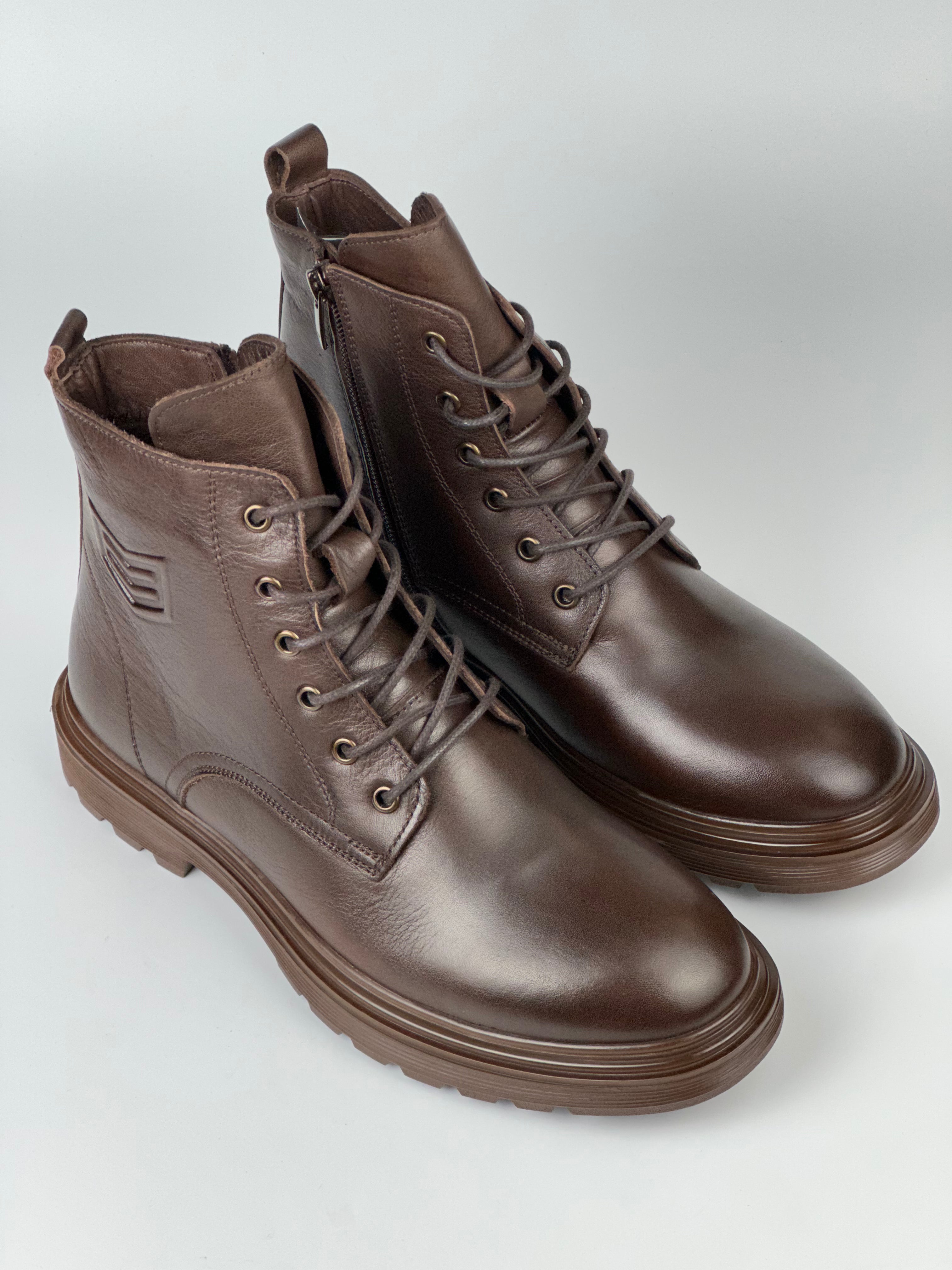 BlackForce Hakiki Deri Fermuarlı Erkek Bot