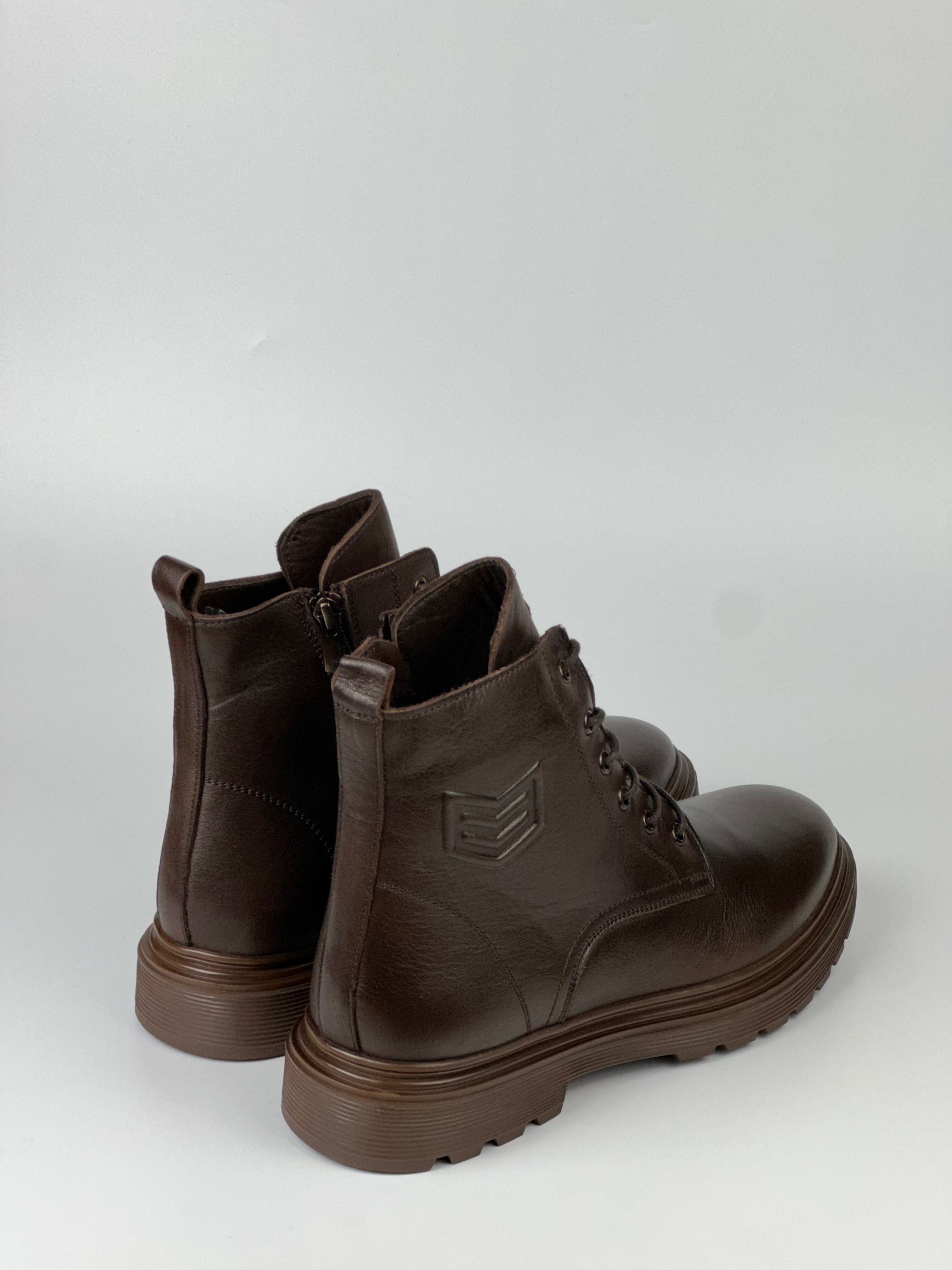 BlackForce Hakiki Deri Fermuarlı Erkek Bot