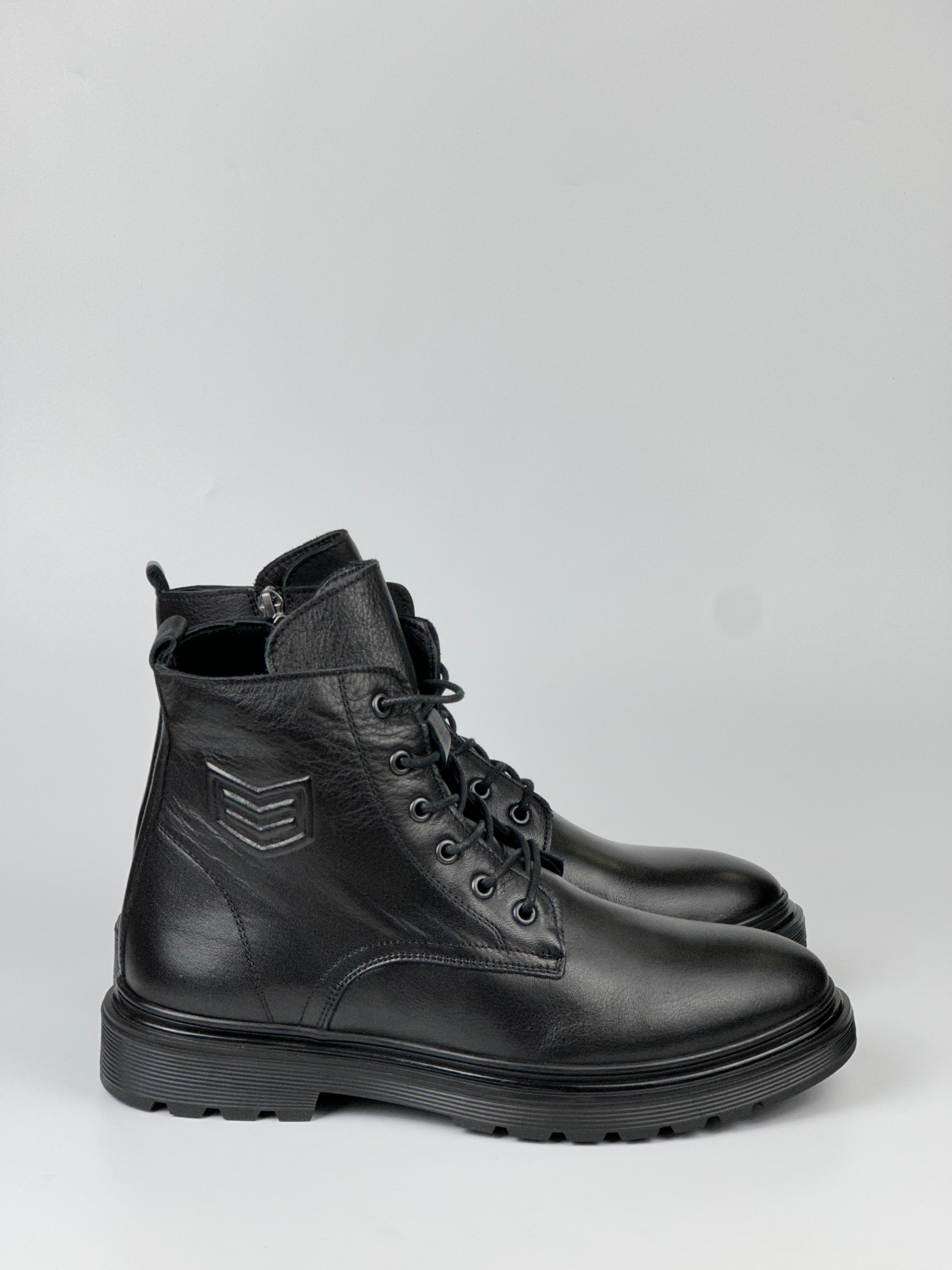 BlackForce Hakiki Deri Fermuarlı Erkek Bot