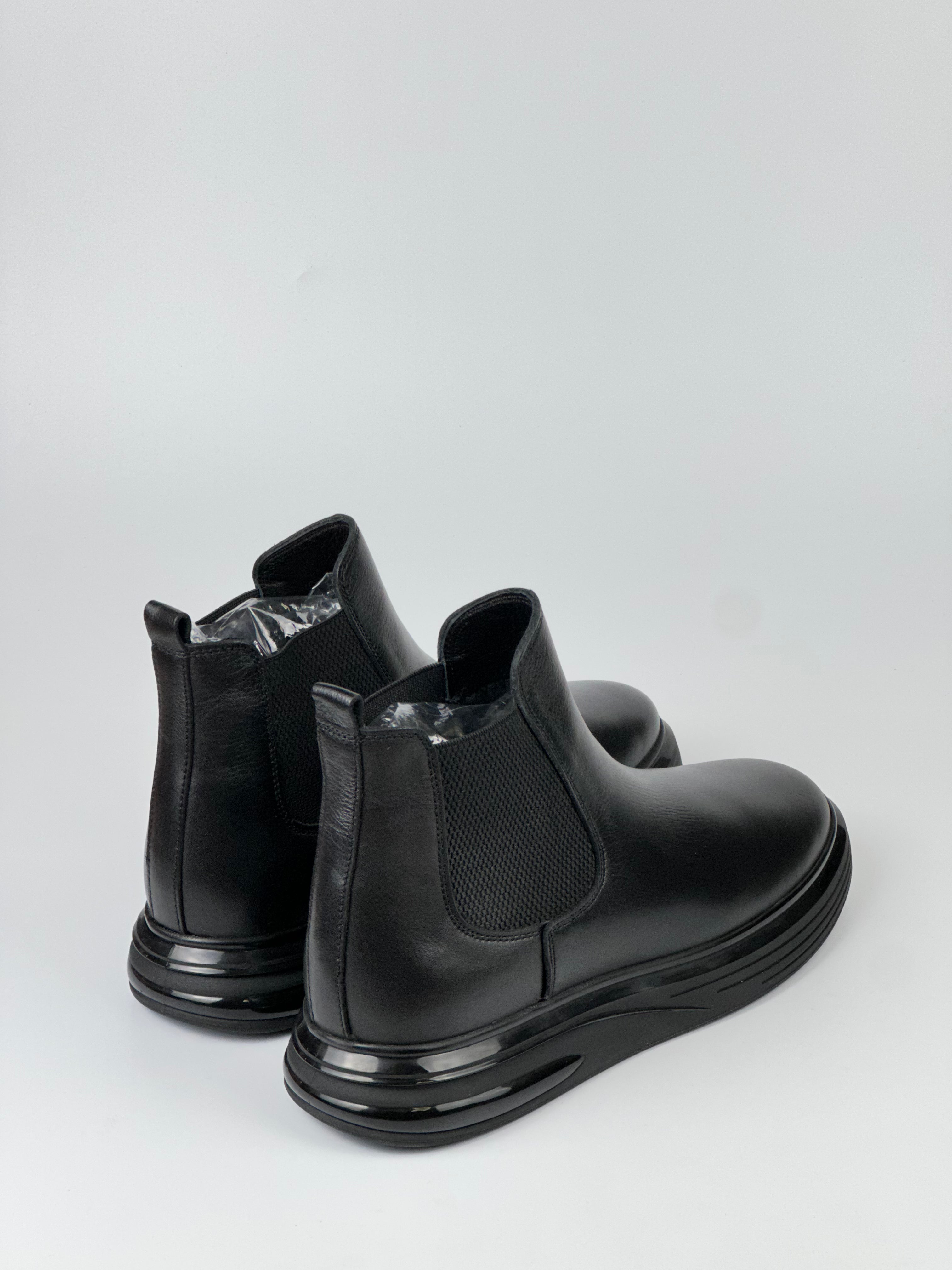 NeroFlex Hakiki Deri Chelsea Erkek Bot – Siyah