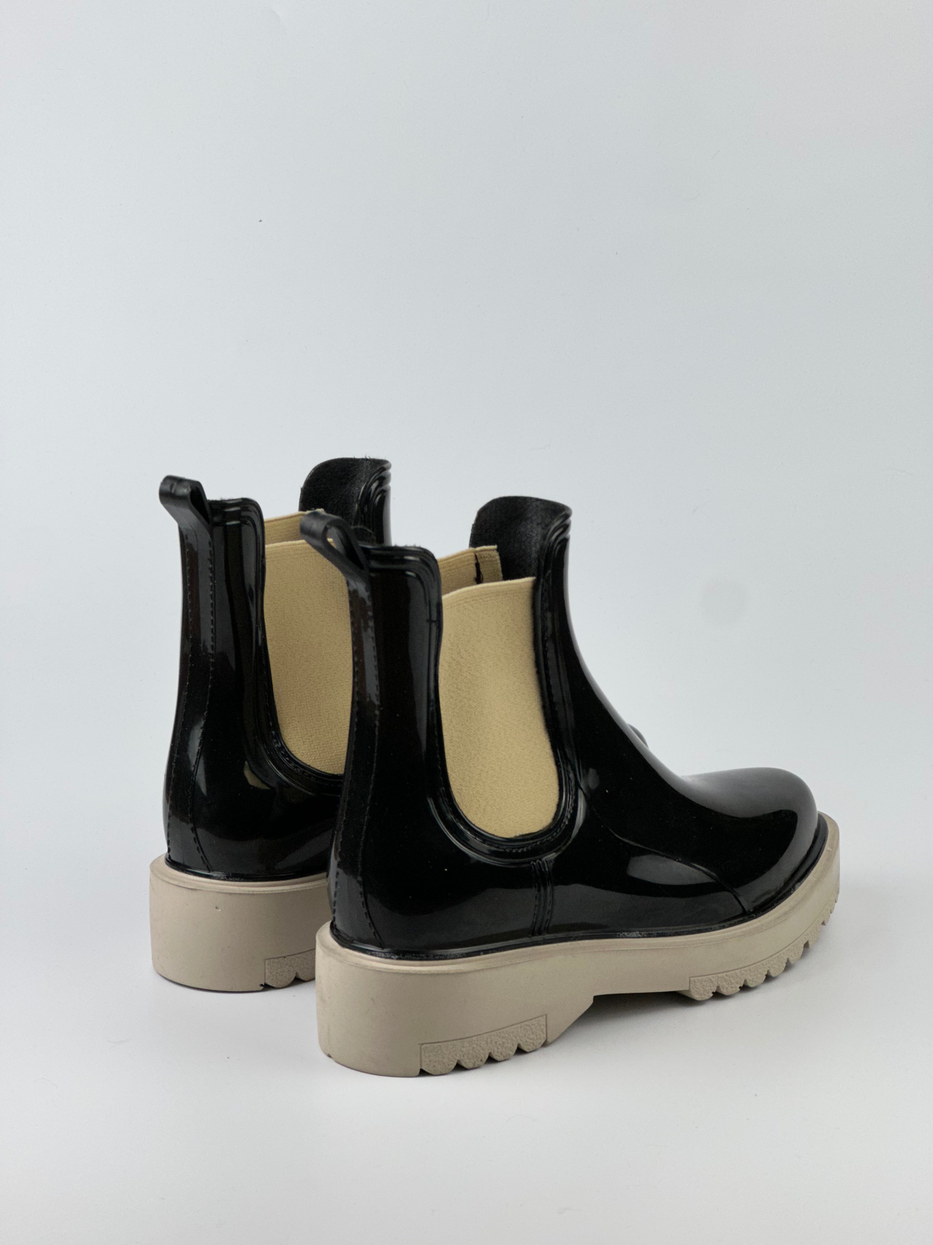 RainyGloss Kadın Parlak Su Geçirmez Yağmur Botu