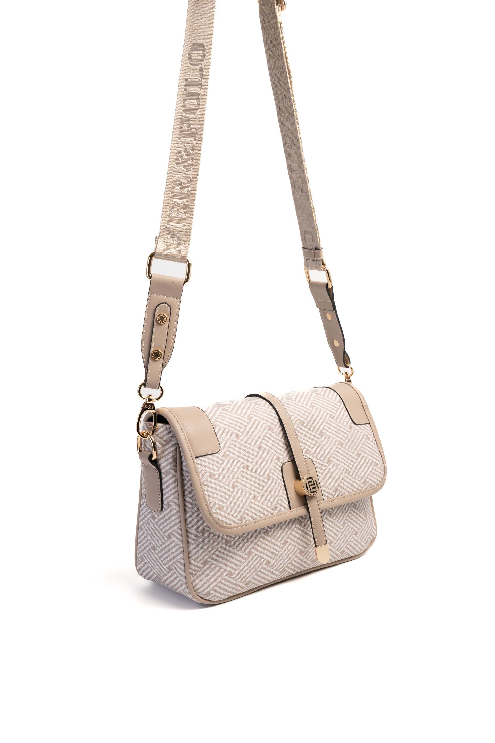 Silver & Polo Bej - Kum SP1182 Kadın Çapraz Çanta