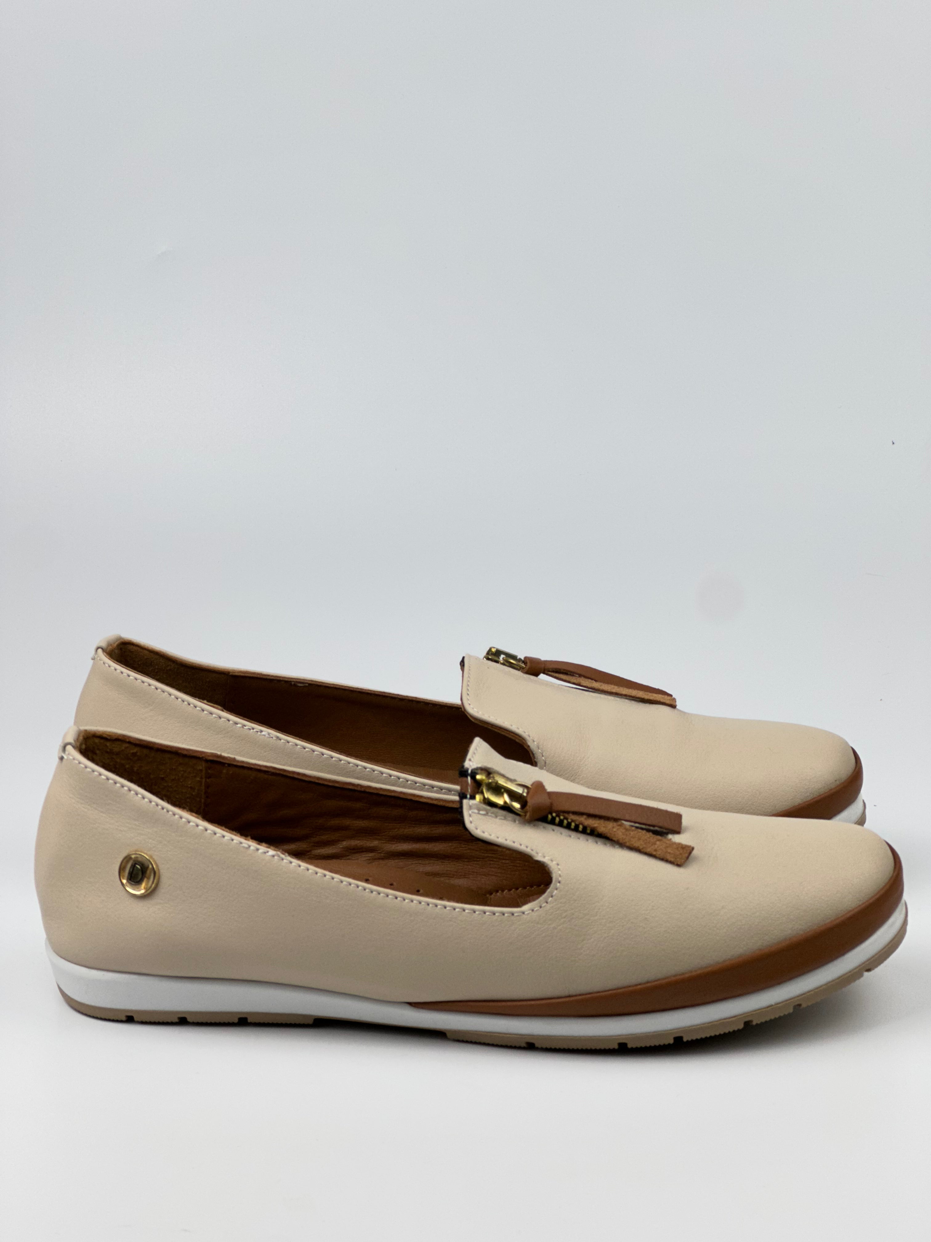Fermuarlı Hakiki Deri Loafer