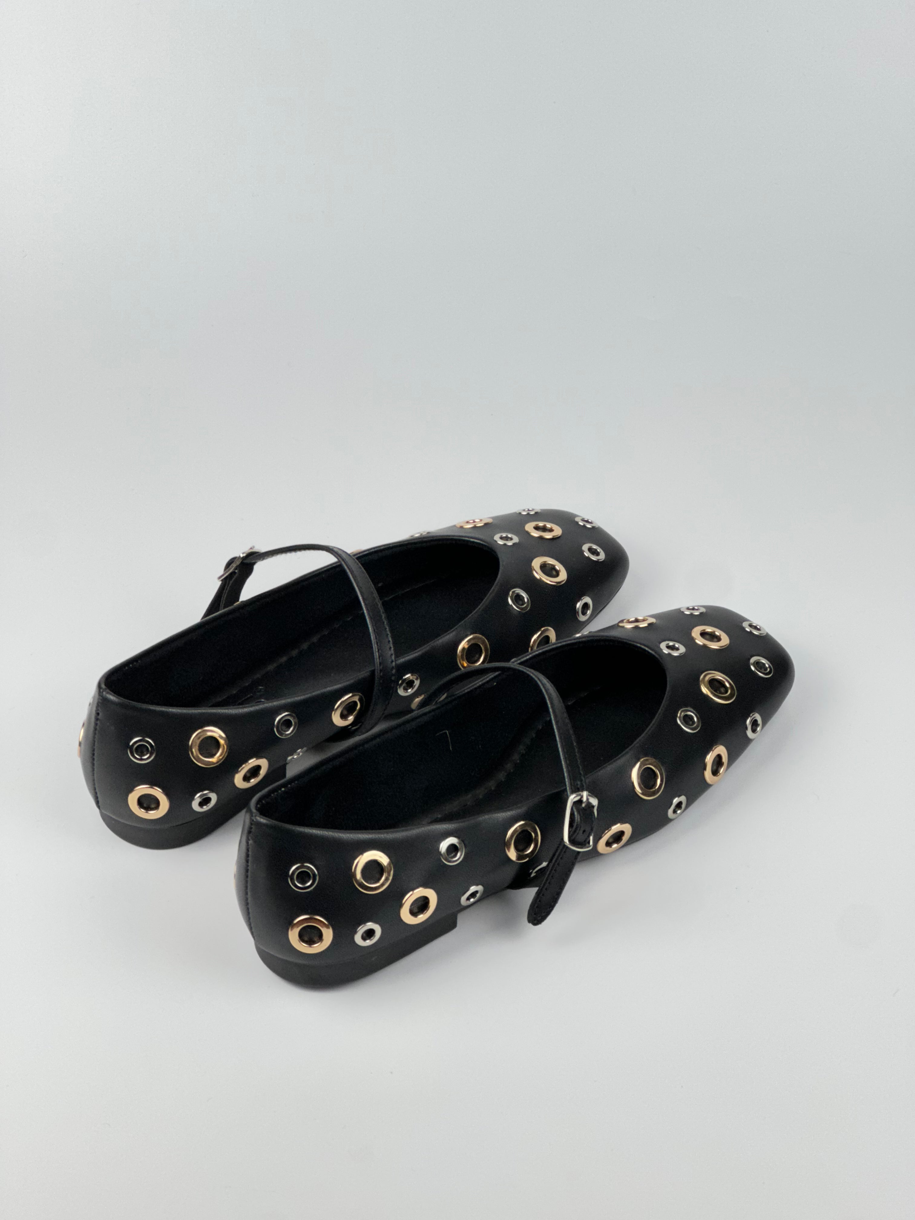 Metallic Edge Deri Babet