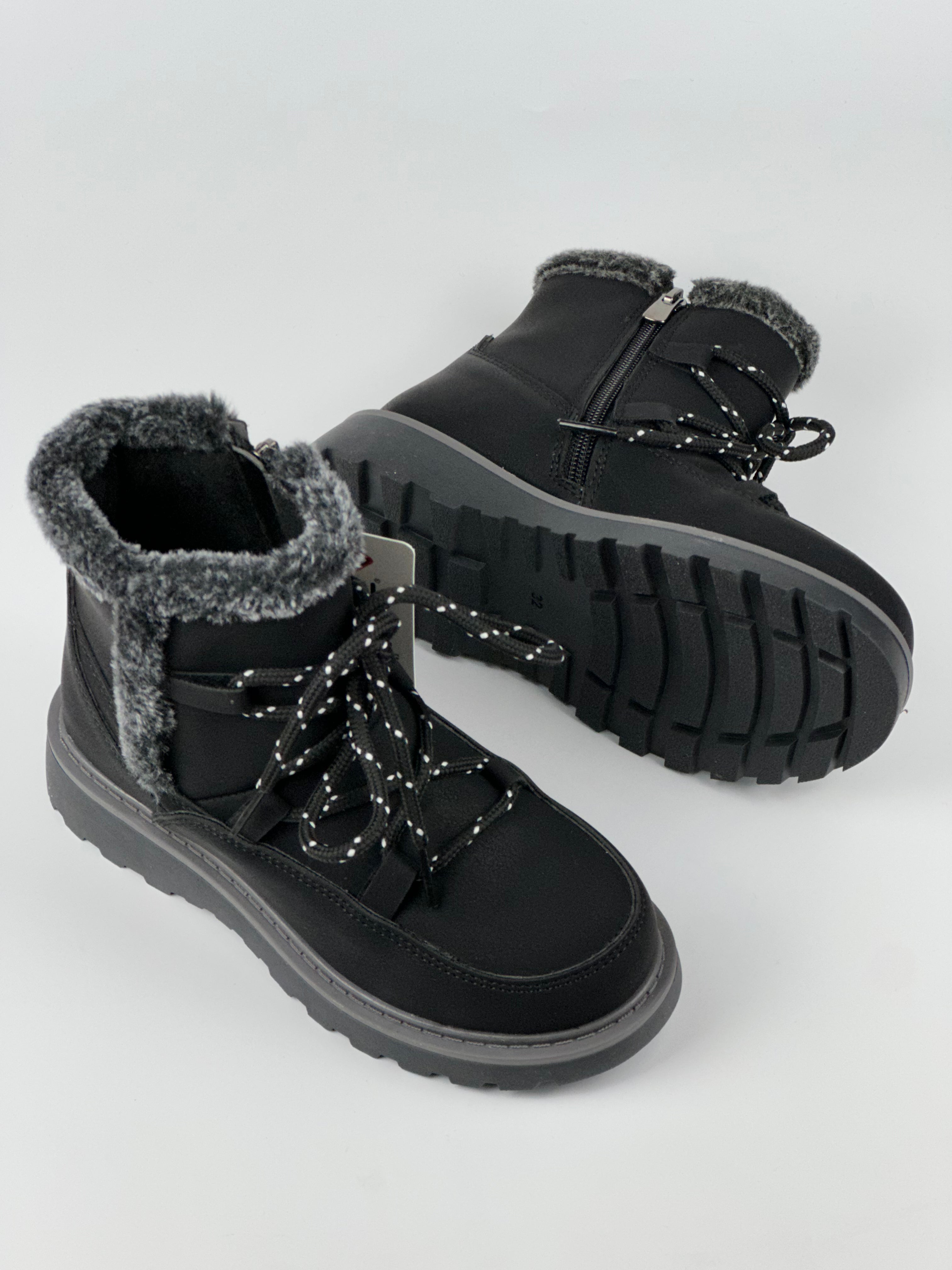 SnowHug Kids – Peluş Astar Detaylı Bej Çocuk Kışlık Bot