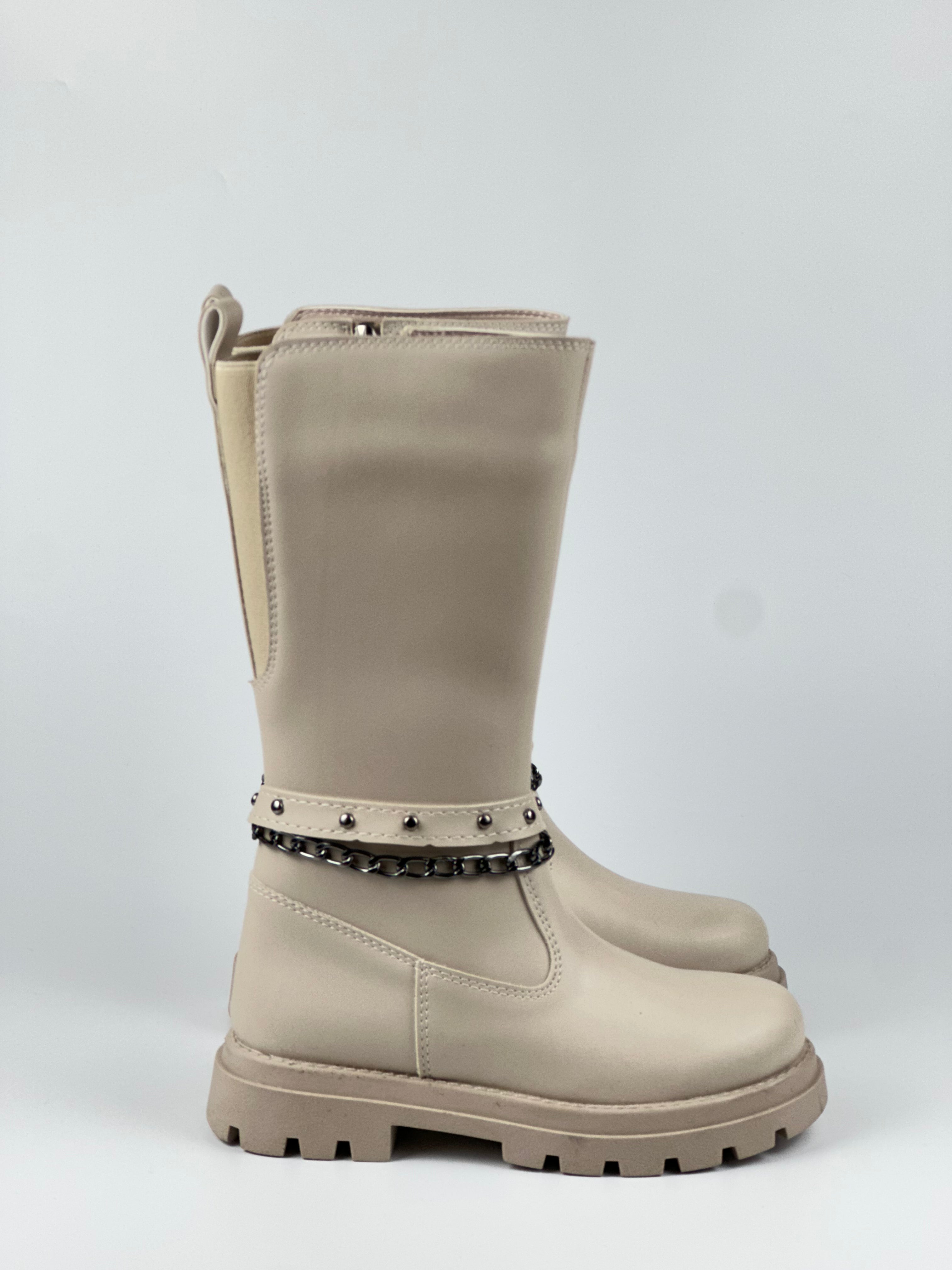 ChainRider – Zincir Detaylı Uzun Siyah Çocuk Bot