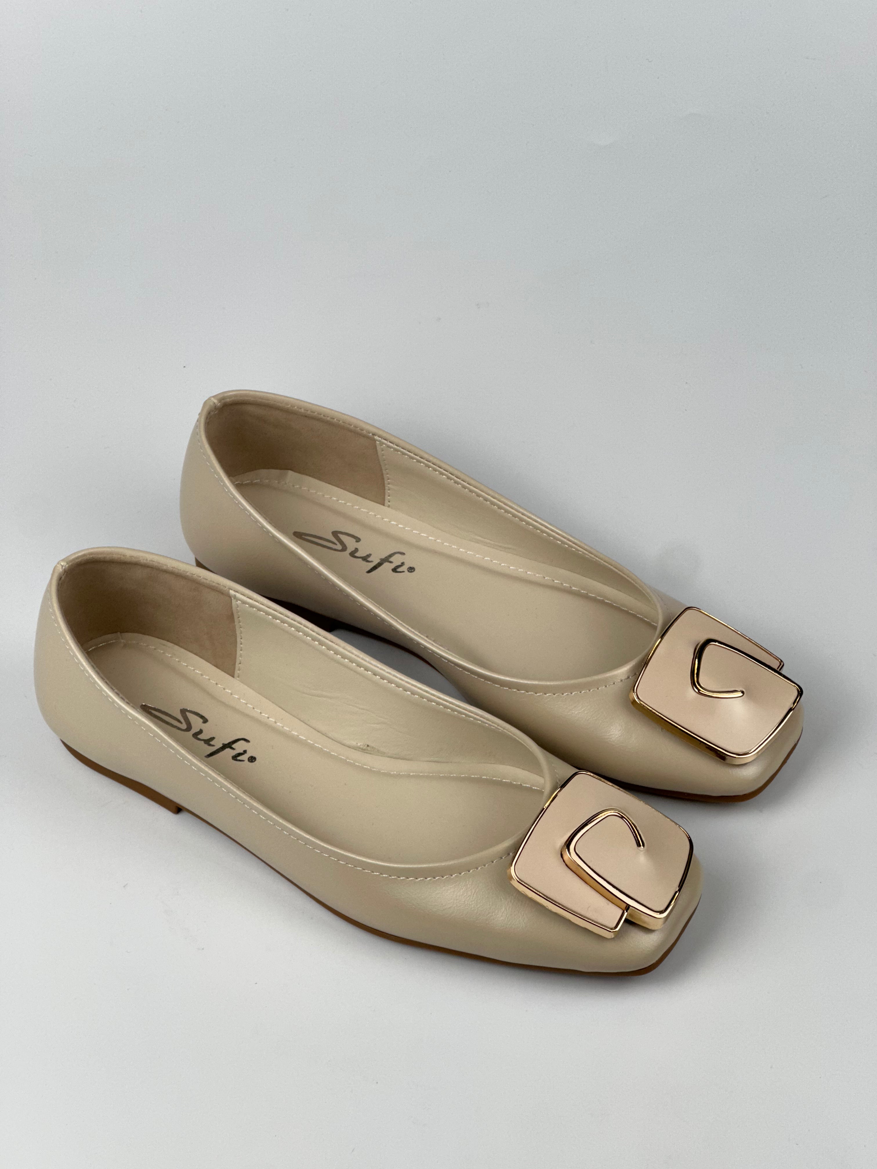 Classy Gold Tokalı Siyah Kadın Babet