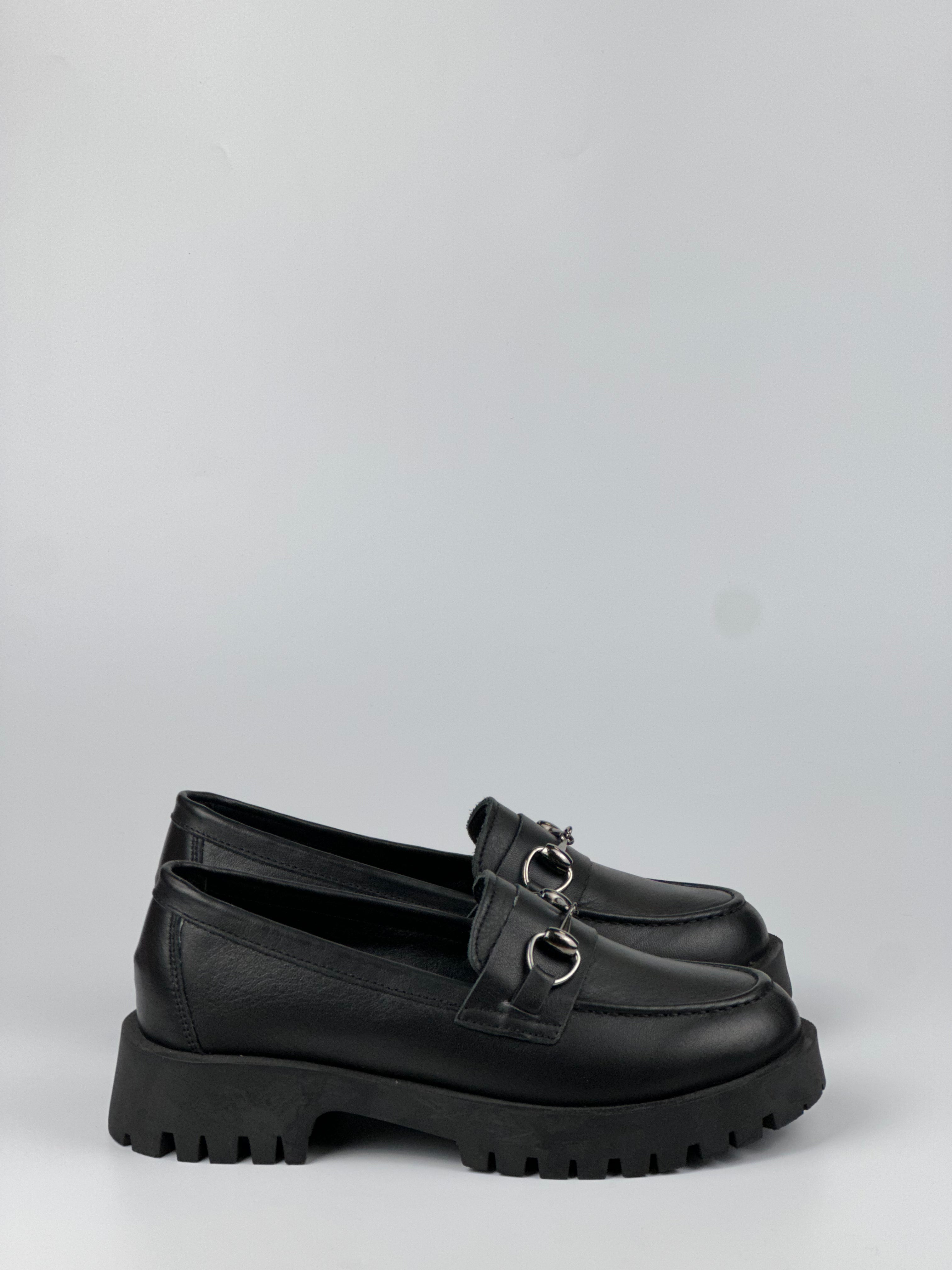 Milano Bit HAKİKİ DERİ Loafer Kalın Taban Kadın Ayakkabı