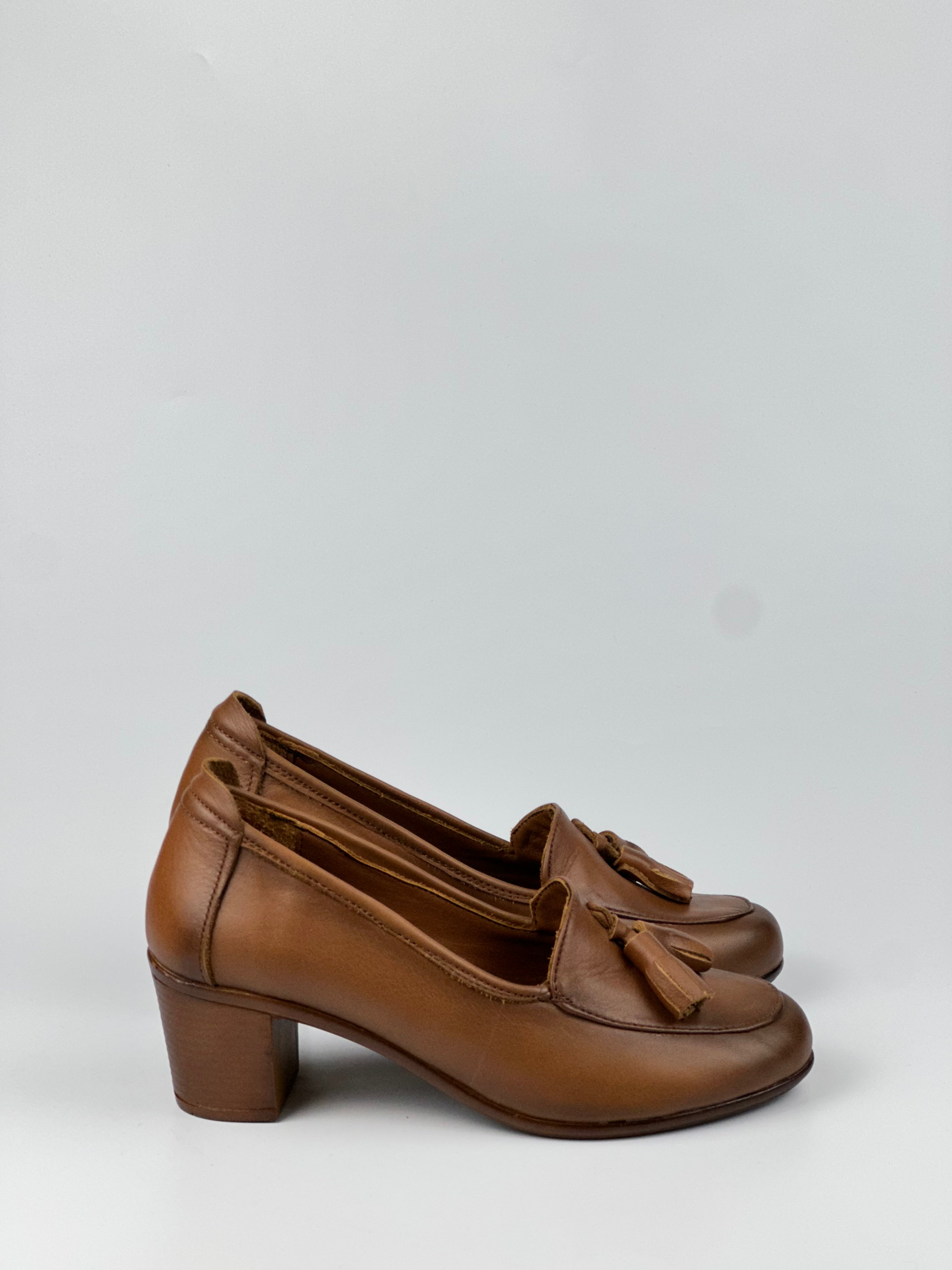 Verona Hakiki Deri Comfort Topuklu Kadın Loafer