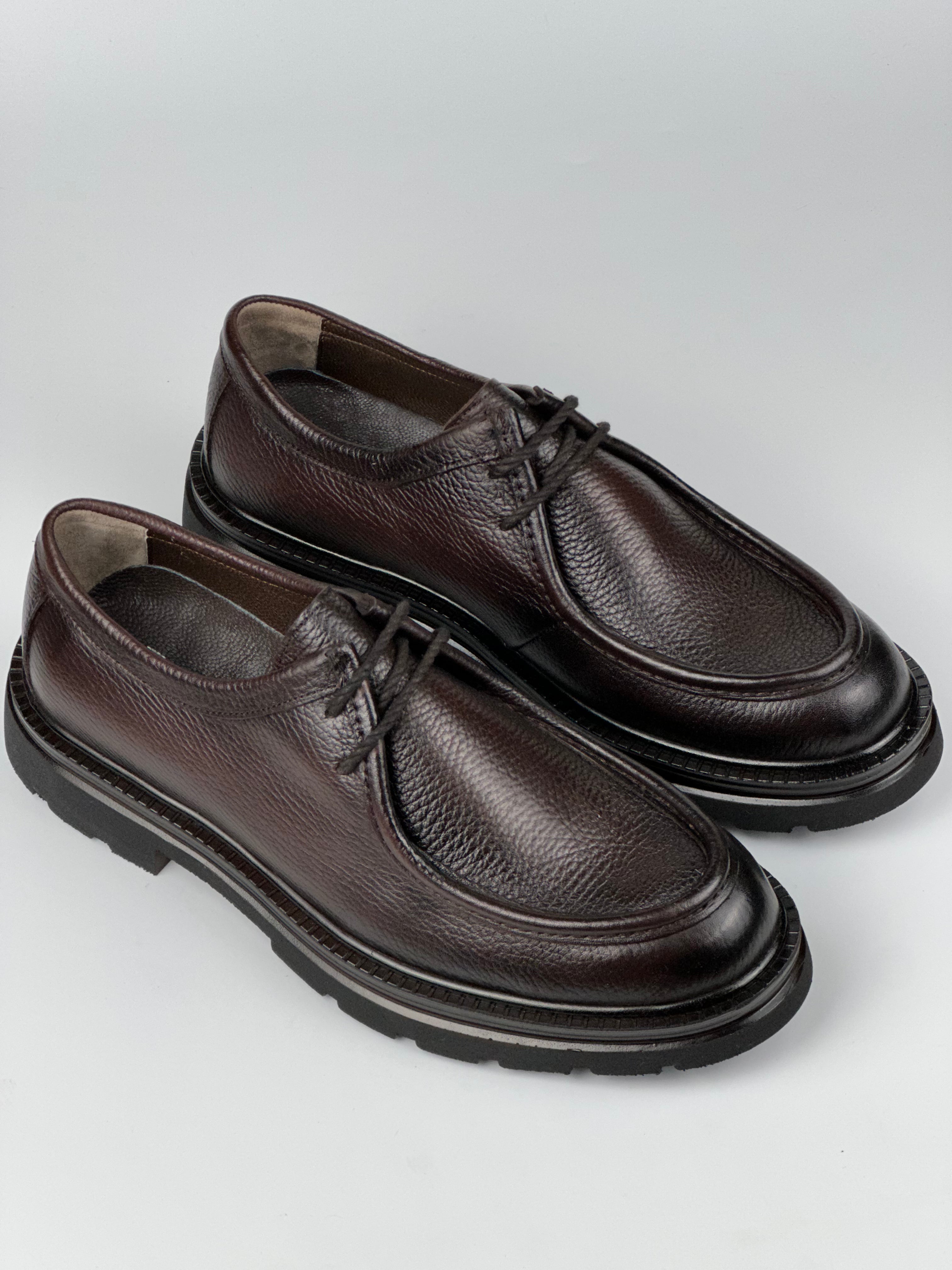 Oxford Prime Hakiki Deri Kahverengi Erkek Ayakkabı