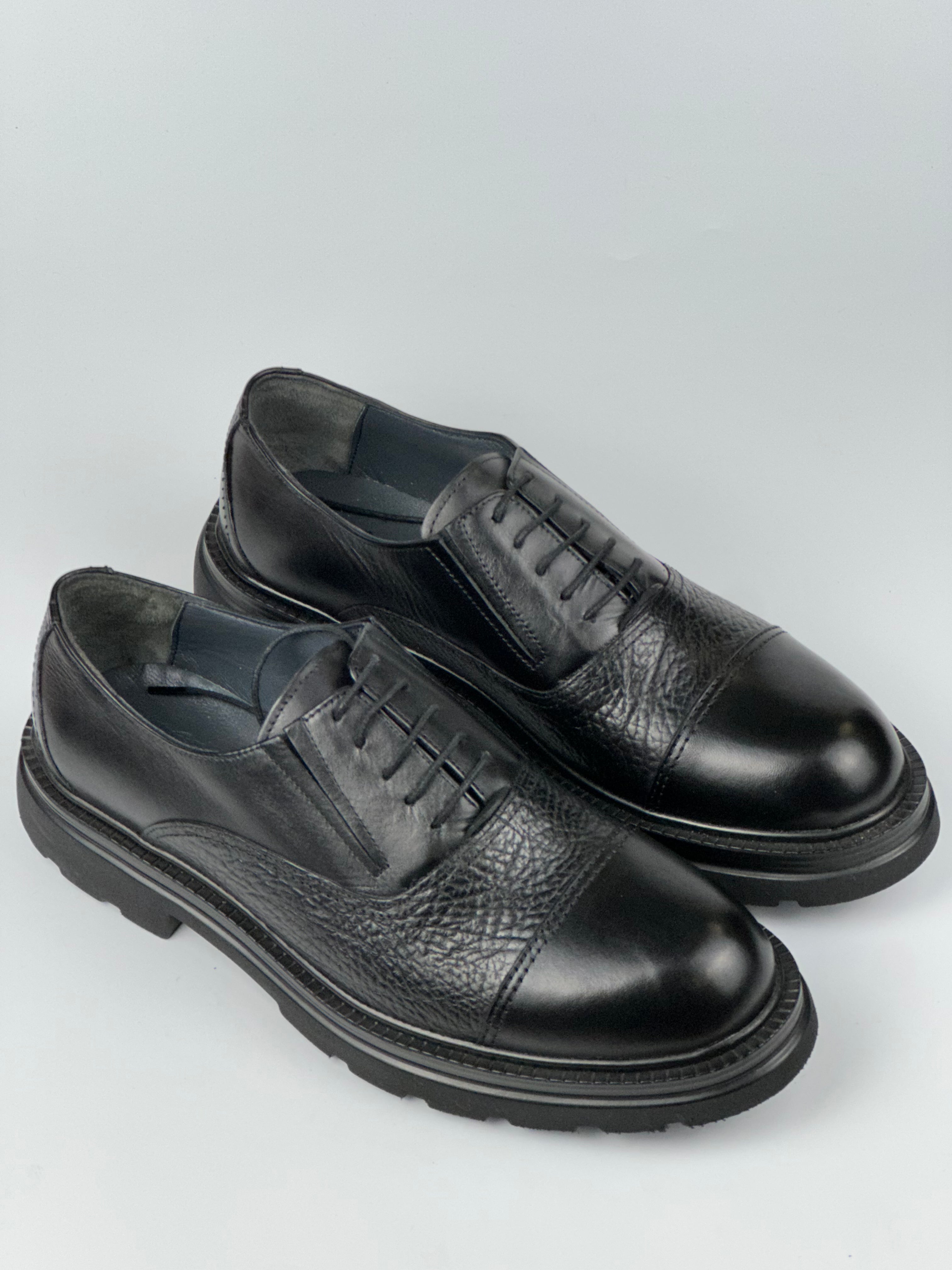 Oxford Elite Hakiki Deri Siyah Erkek Ayakkabı