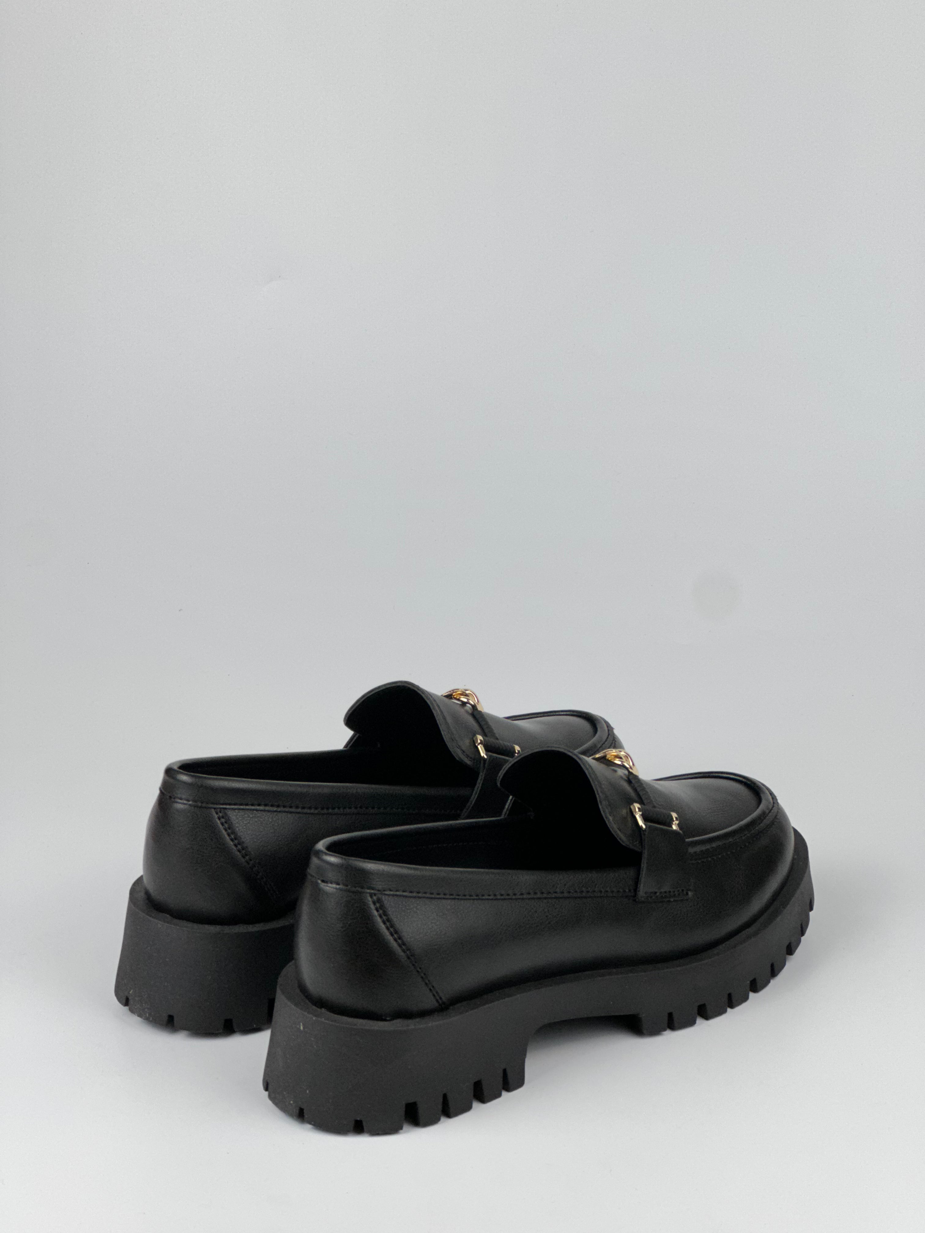 Verona Gold Bit Kalın Taban Kadın Loafer