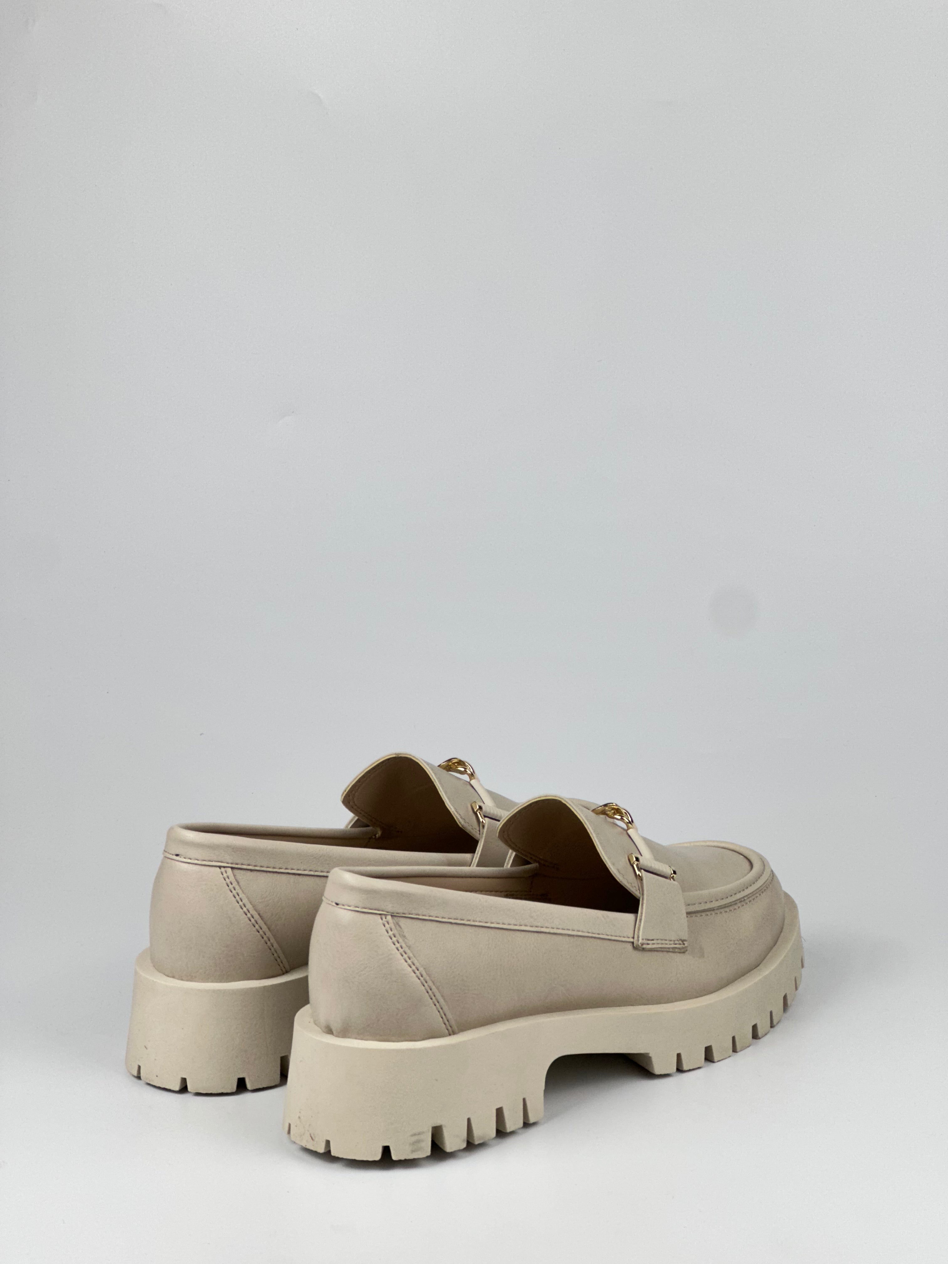 Verona Gold Bit Kalın Taban Kadın Loafer