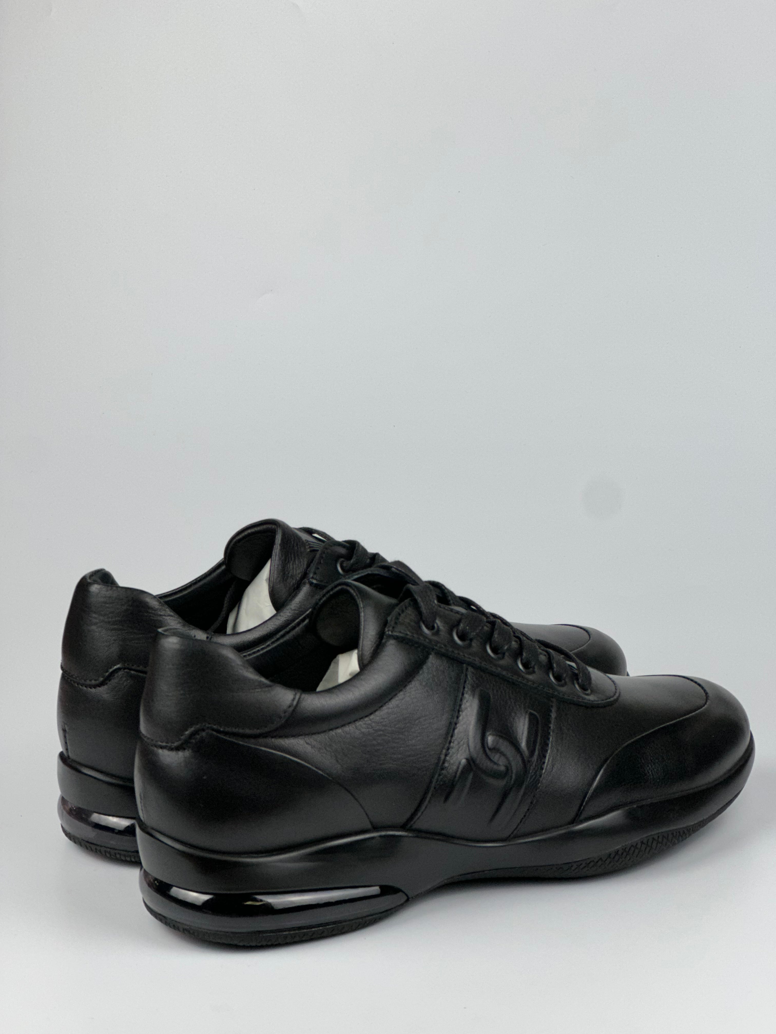 Voyager  Siyah Hakiki Deri Erkek Günlük Ayakkabı