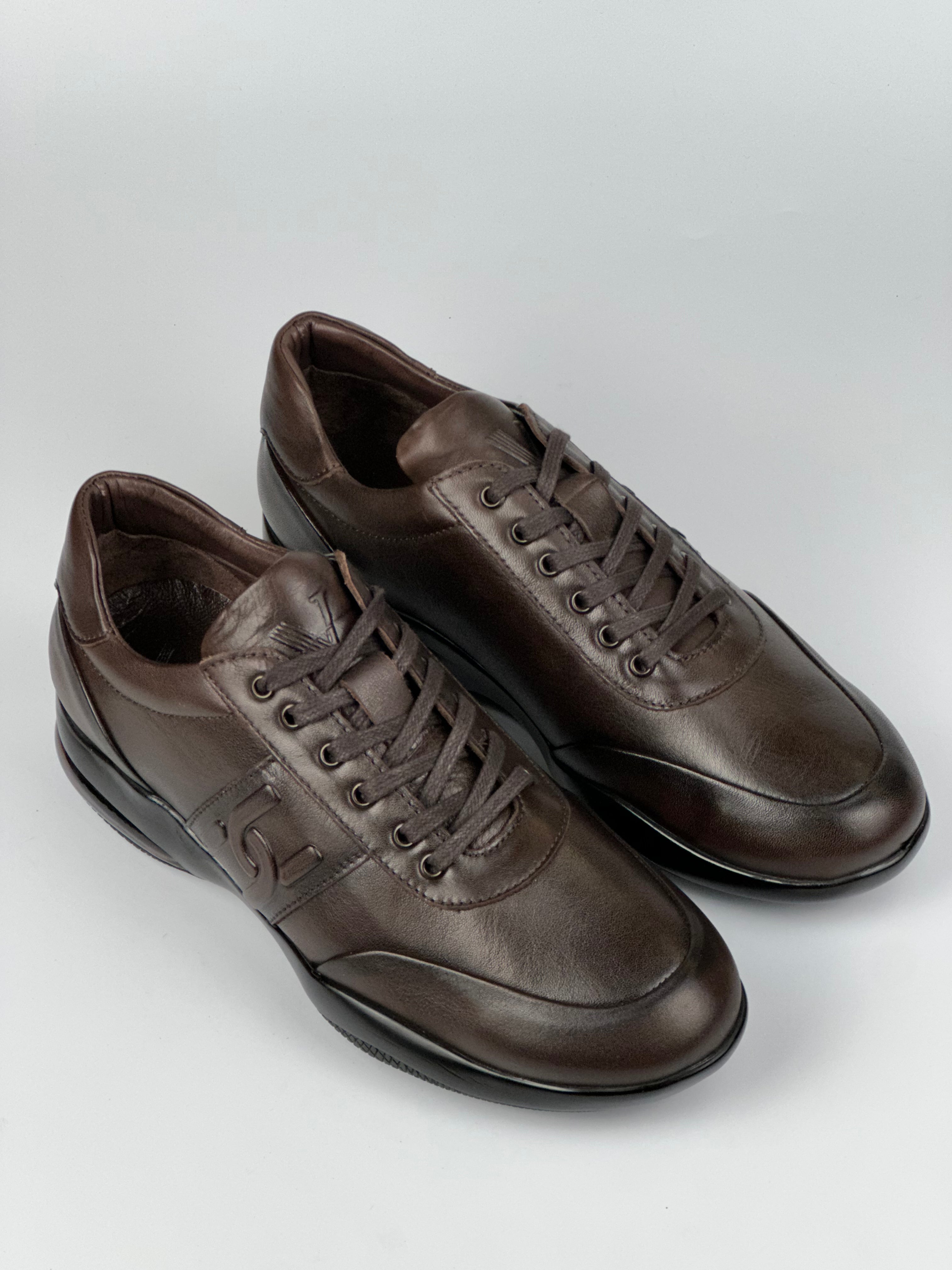 Voyager  Siyah Hakiki Deri Erkek Günlük Ayakkabı