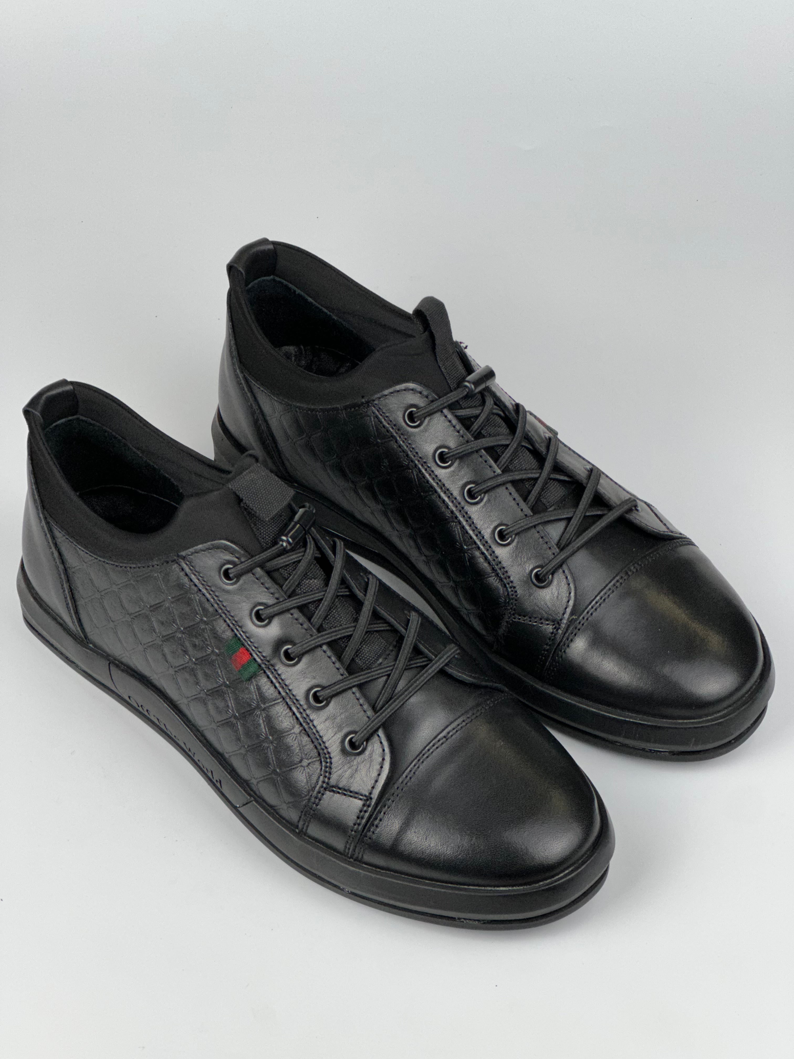 Voyager Siyah Deri Günlük Erkek Ayakkabı