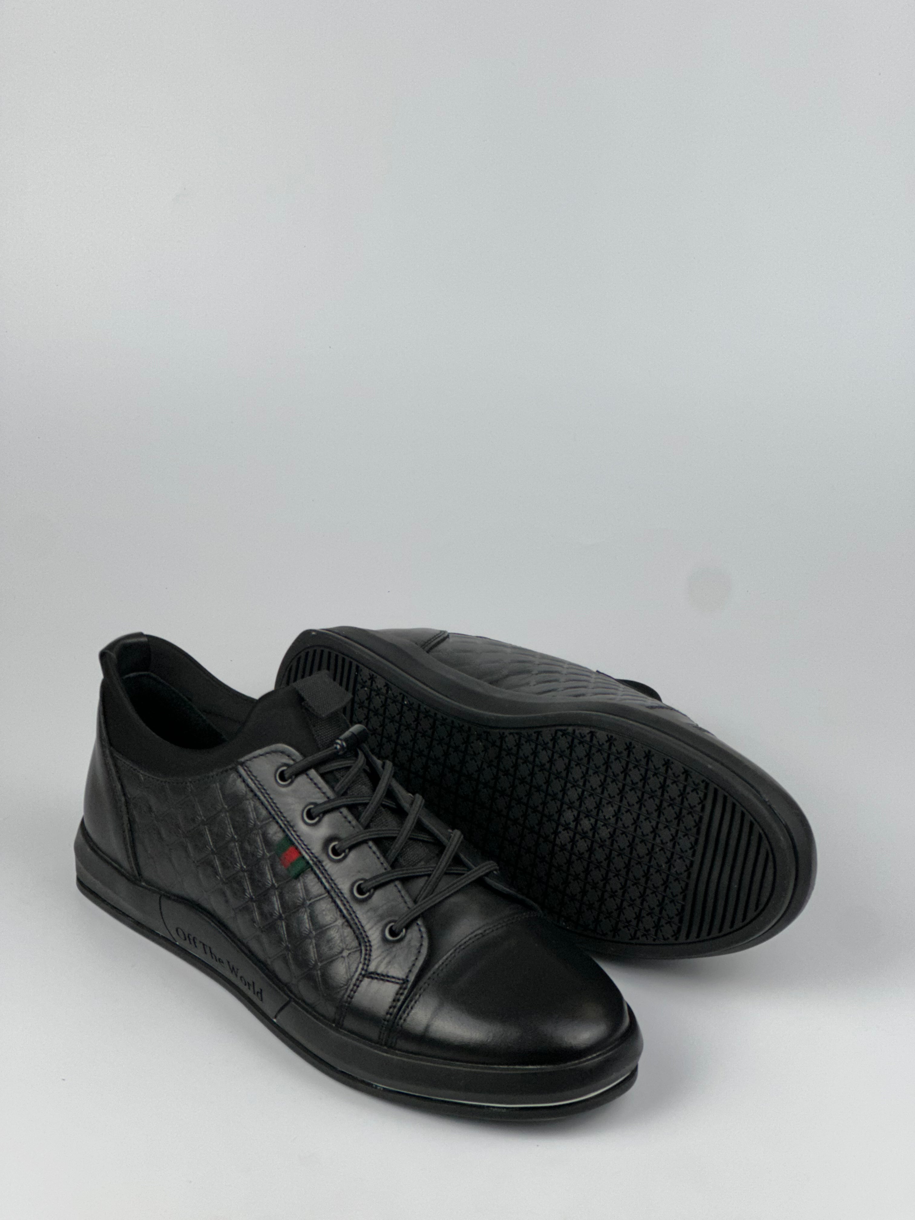 Voyager Siyah Deri Günlük Erkek Ayakkabı