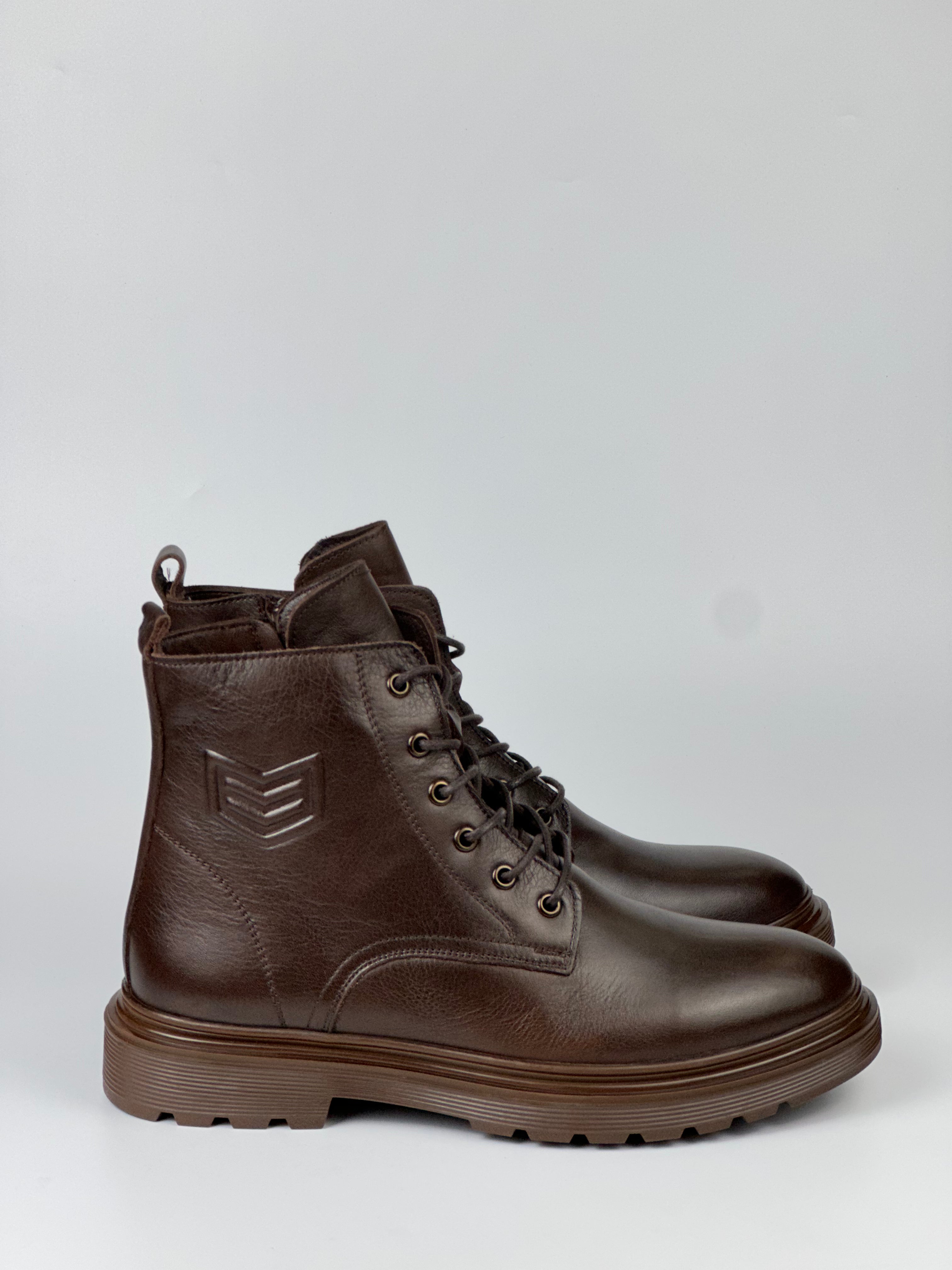 BlackForce Hakiki Deri Fermuarlı Erkek Bot