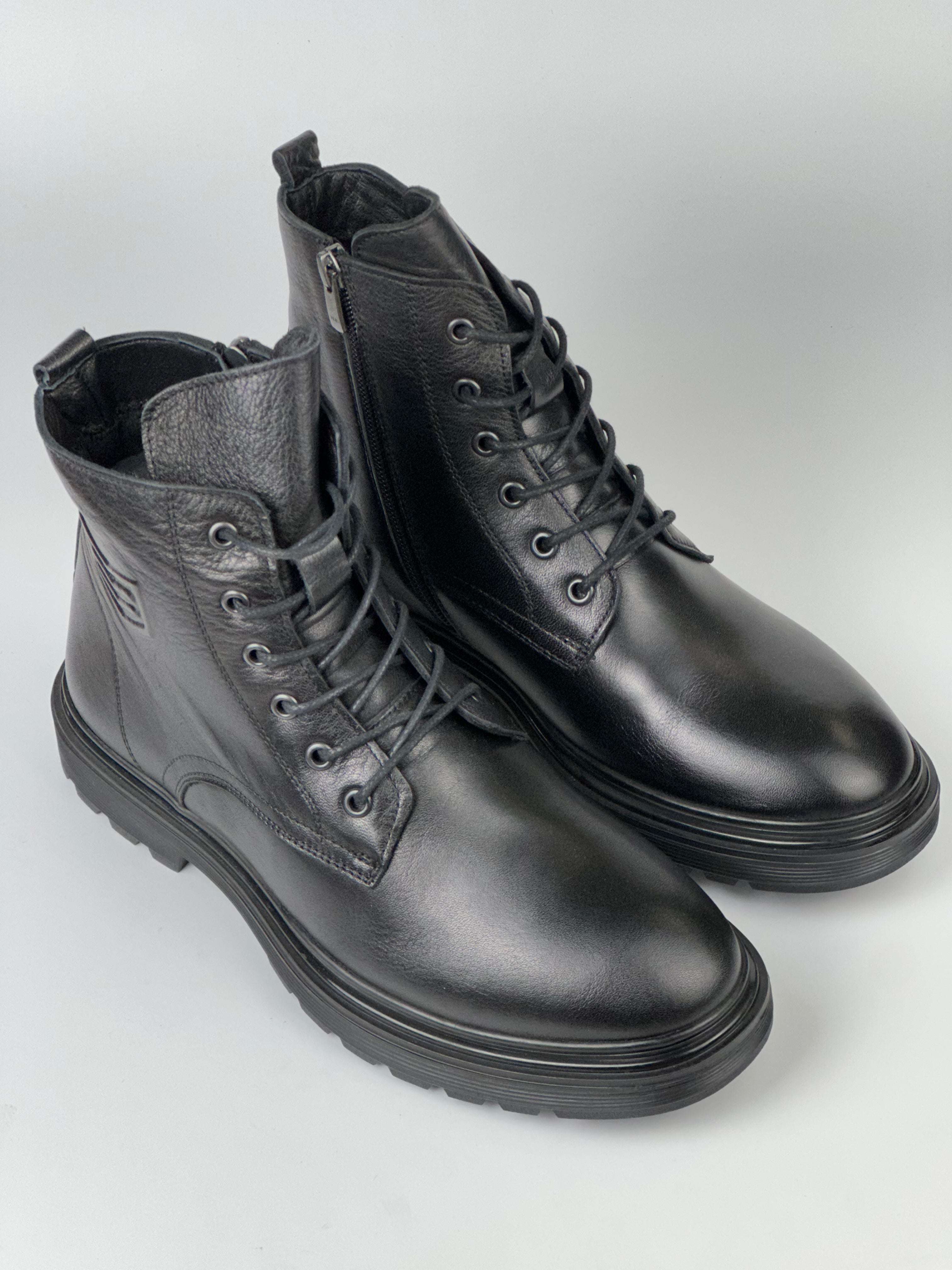 BlackForce Hakiki Deri Fermuarlı Erkek Bot