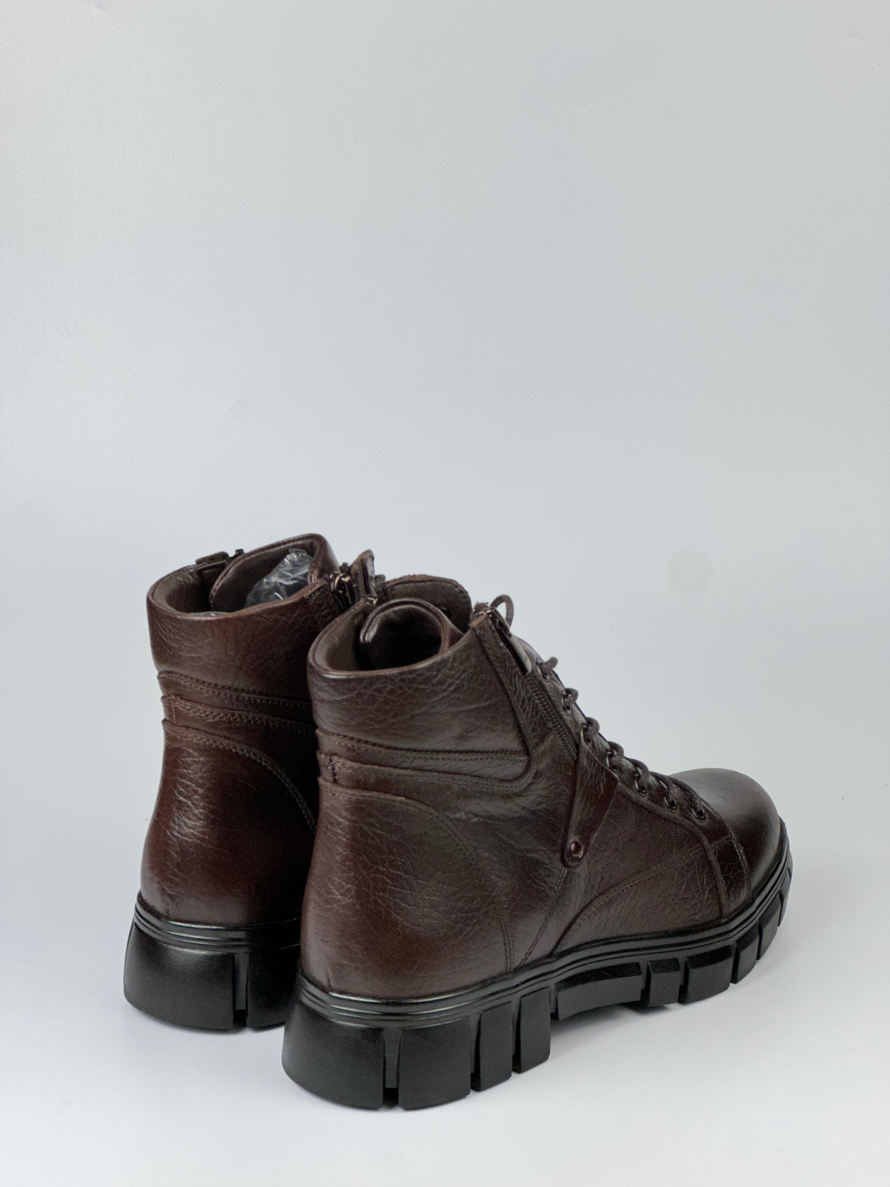 AtlasGrip Hakiki Deri Siyah Erkek Bot