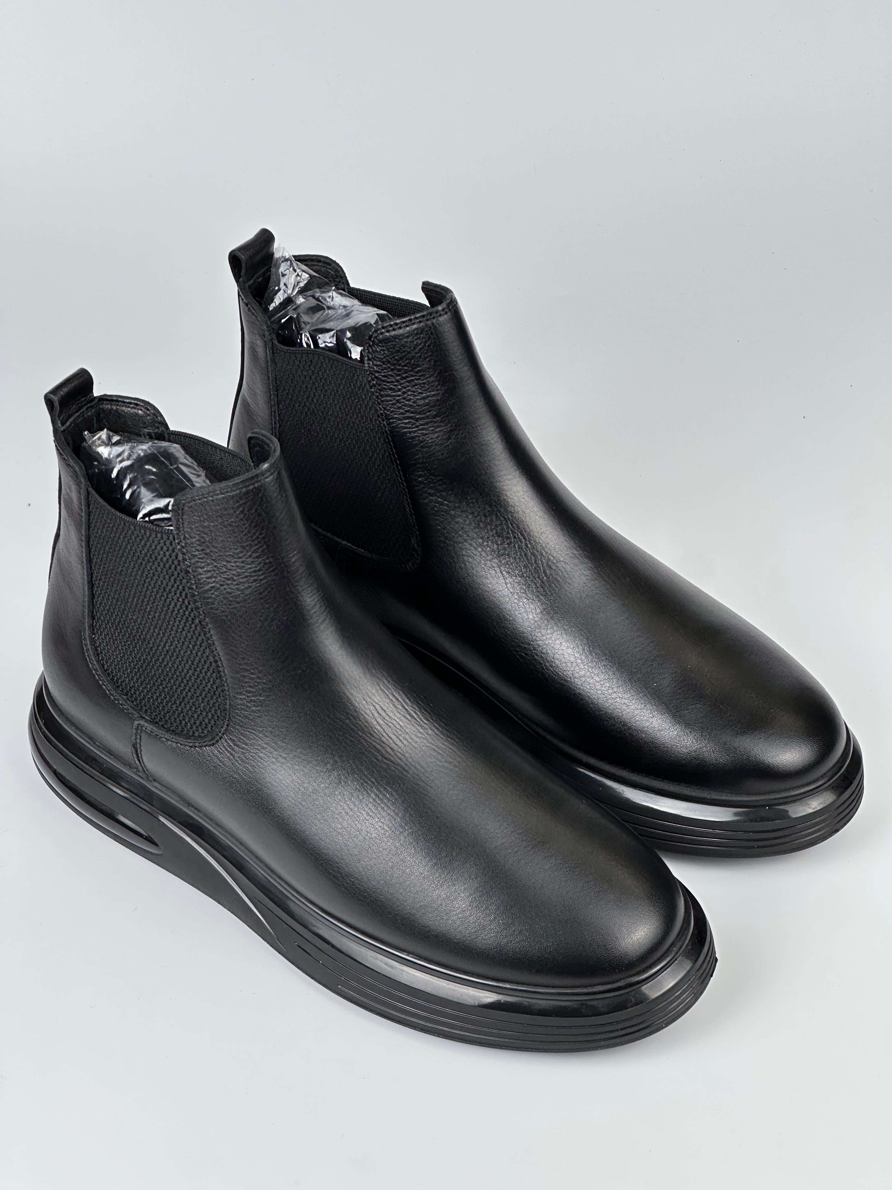 NeroFlex Hakiki Deri Chelsea Erkek Bot – Siyah