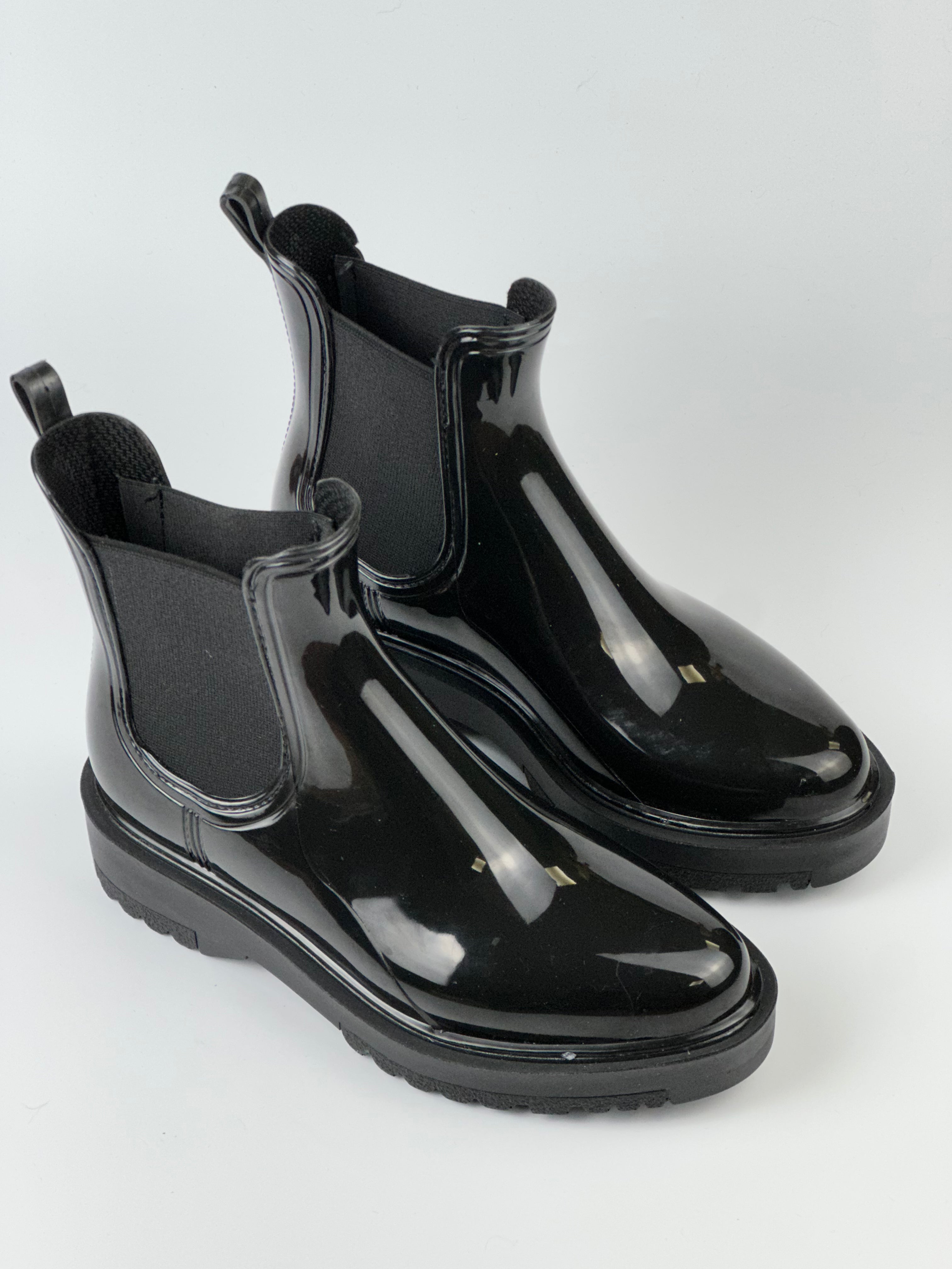 RainyGloss Kadın Parlak Su Geçirmez Yağmur Botu